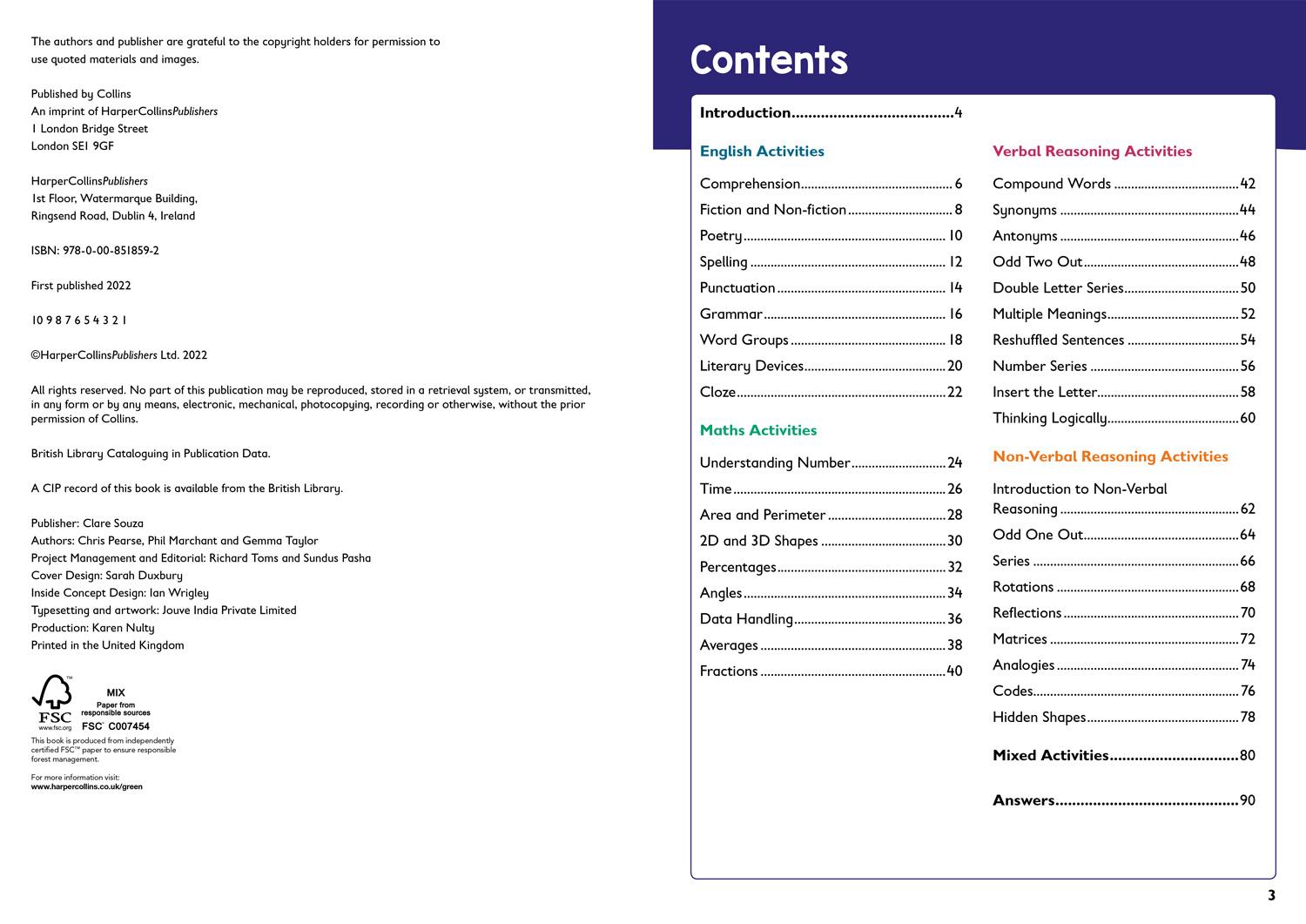 Beispielinhalt (Bild) 11+ Activity and Puzzle Book for Ages 8-9: For the Cem and Gl Tests
