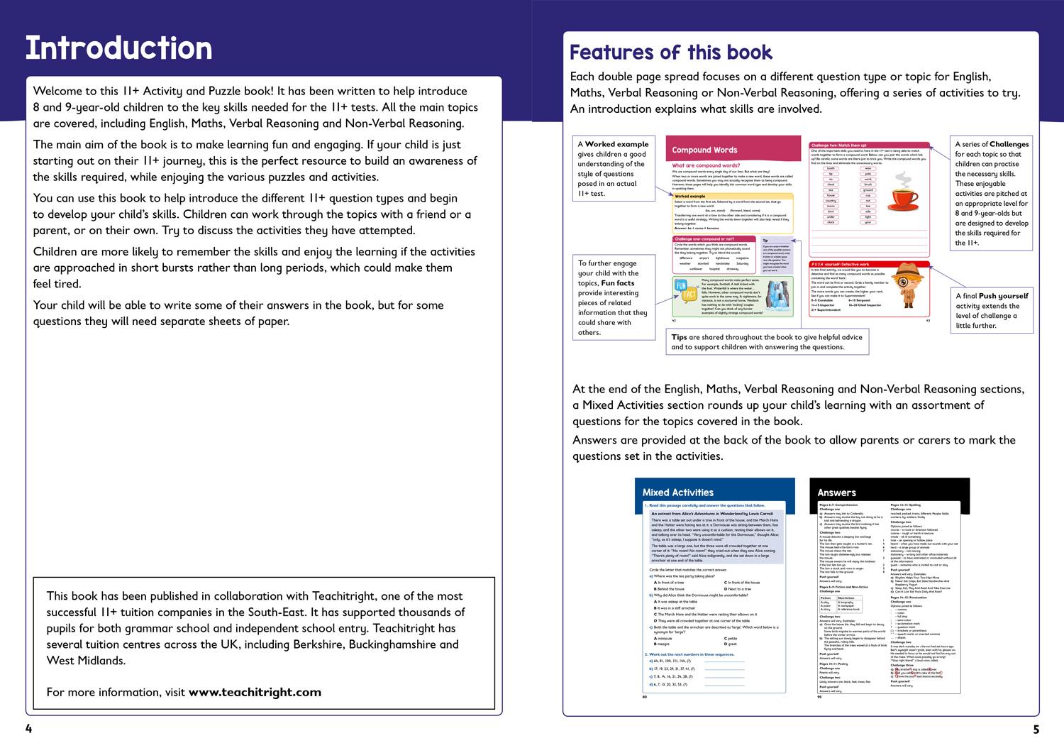 Beispielinhalt (Bild) 11+ Activity and Puzzle Book for Ages 8-9: For the Cem and Gl Tests