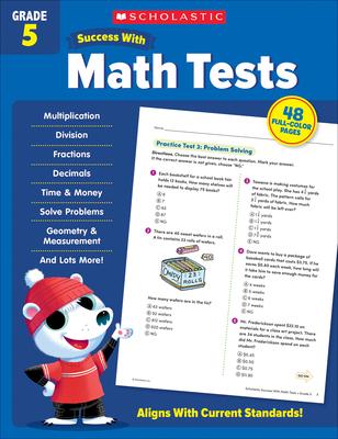 Vorderes Coverbild Scholastic Success with Math Tests Grade 5 Workbook