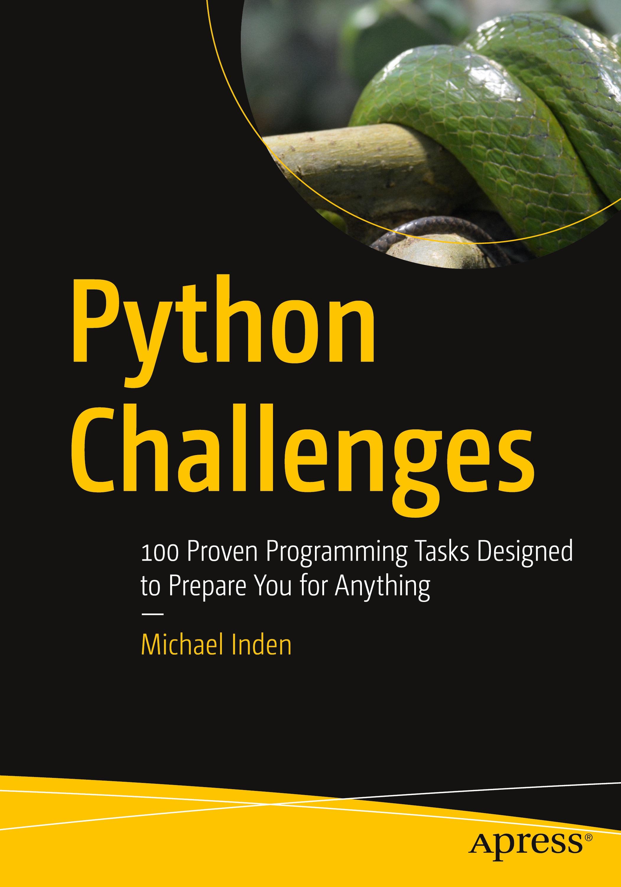 Vorderes Coverbild Python Challenges