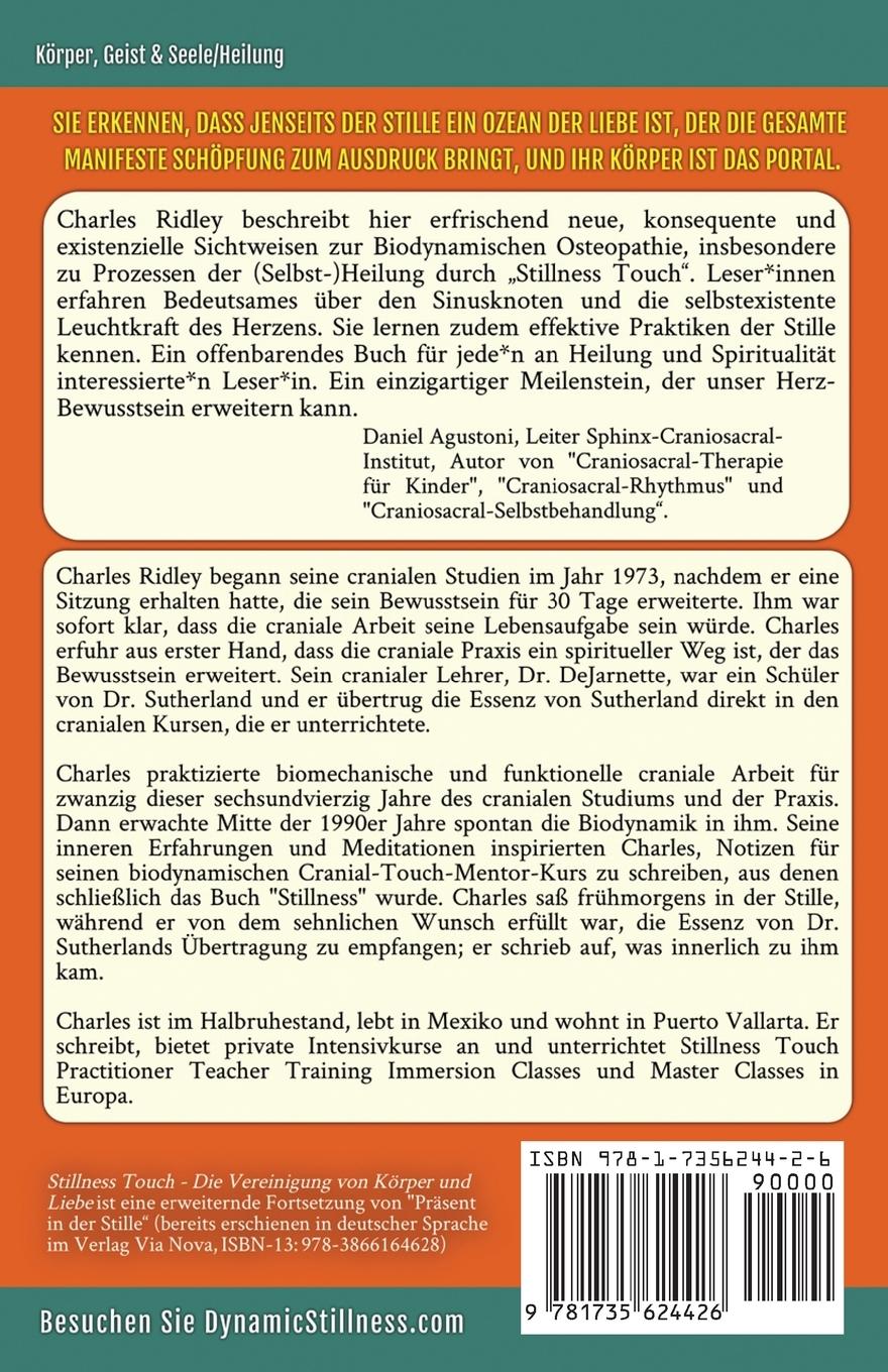 Rückseitencover Stillness Touch