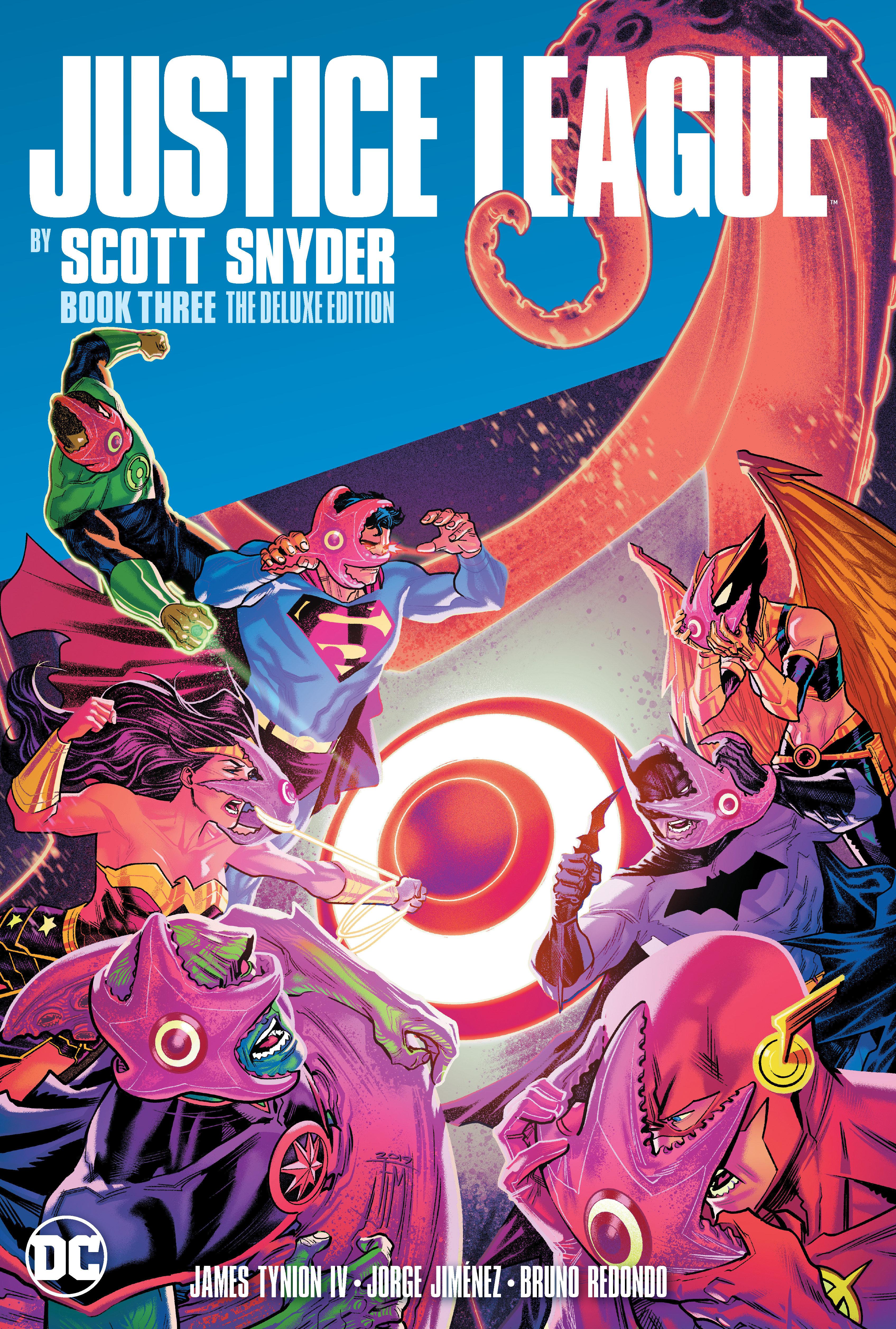 Vorderes Coverbild Justice League by Scott Snyder Deluxe Edition Book Three