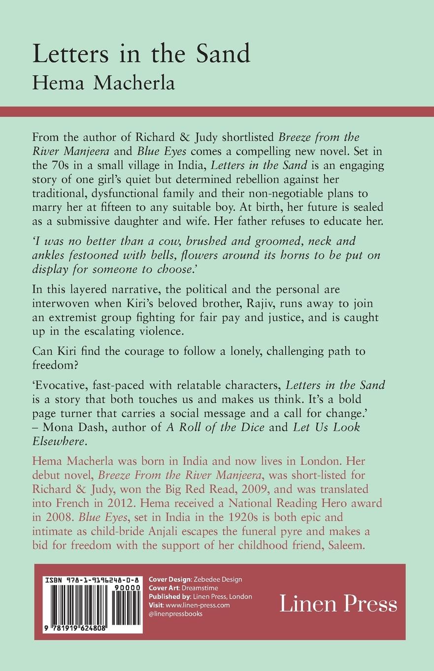 Rückseitencover Letters in the Sand