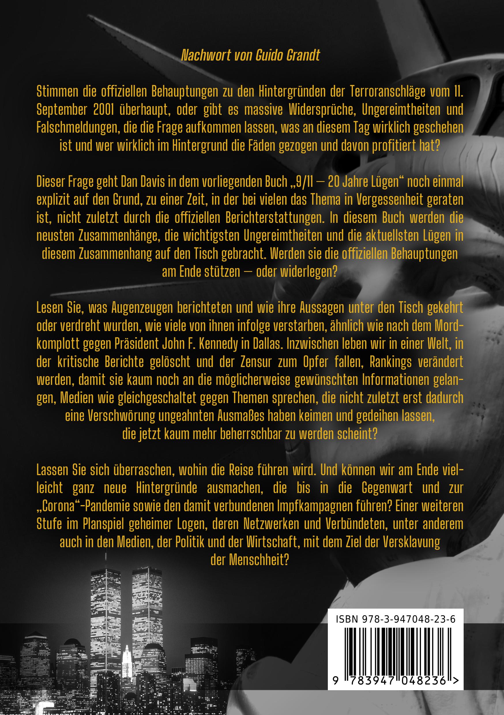 Beispielinhalt (Bild) 9/11 - 20 JAHRE LÜGEN