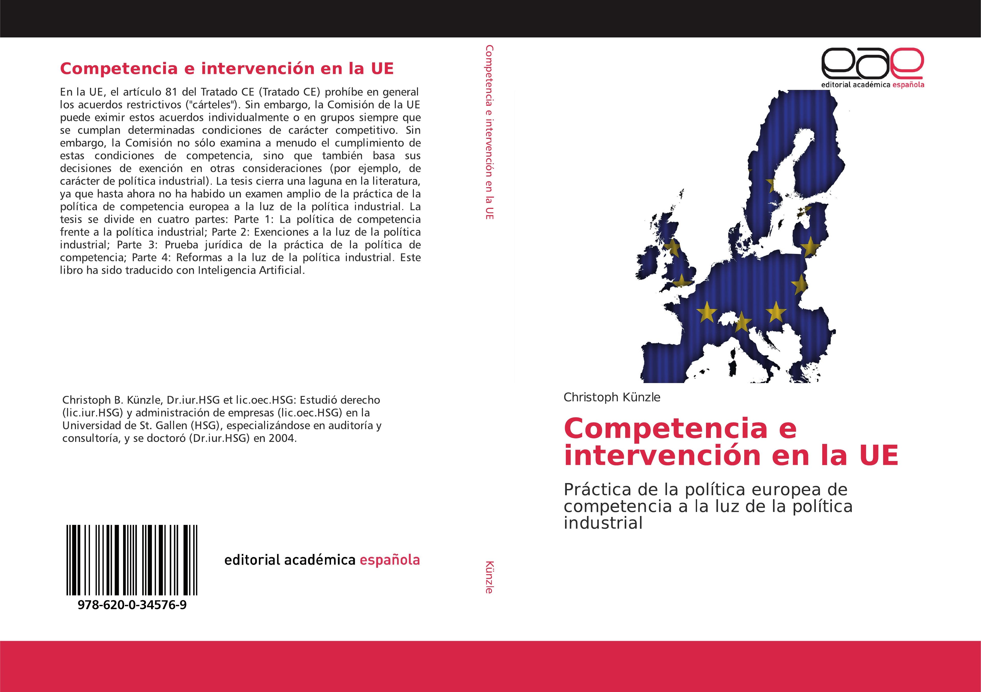 Vorderes Coverbild Competencia e intervención en la UE