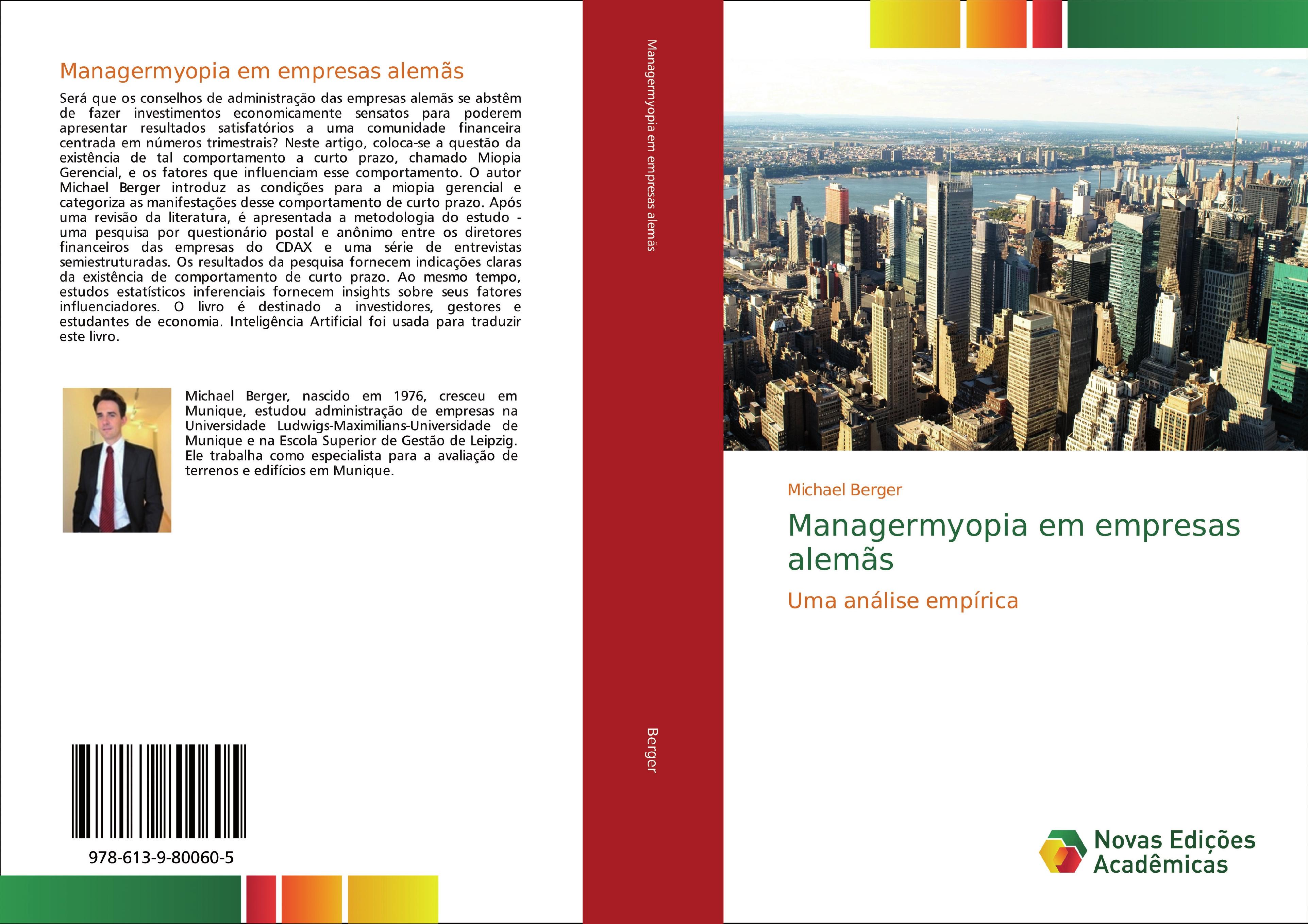 Vorderes Coverbild Managermyopia em empresas alemãs