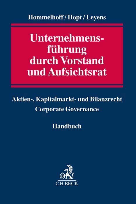 Vorderes Coverbild Unternehmensführung durch Vorstand und Aufsichtsrat