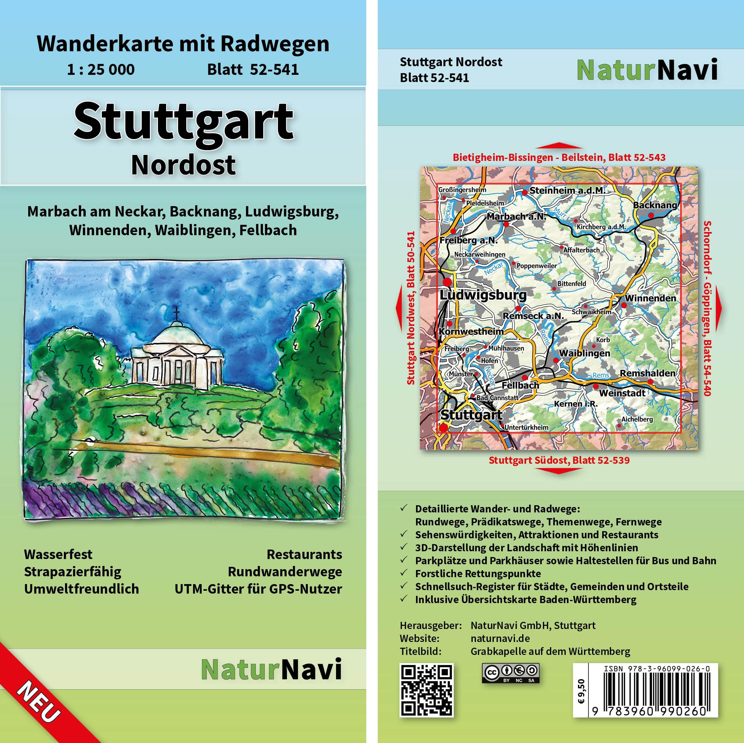 Vorderes Coverbild Stuttgart Nordost 1 : 25 000