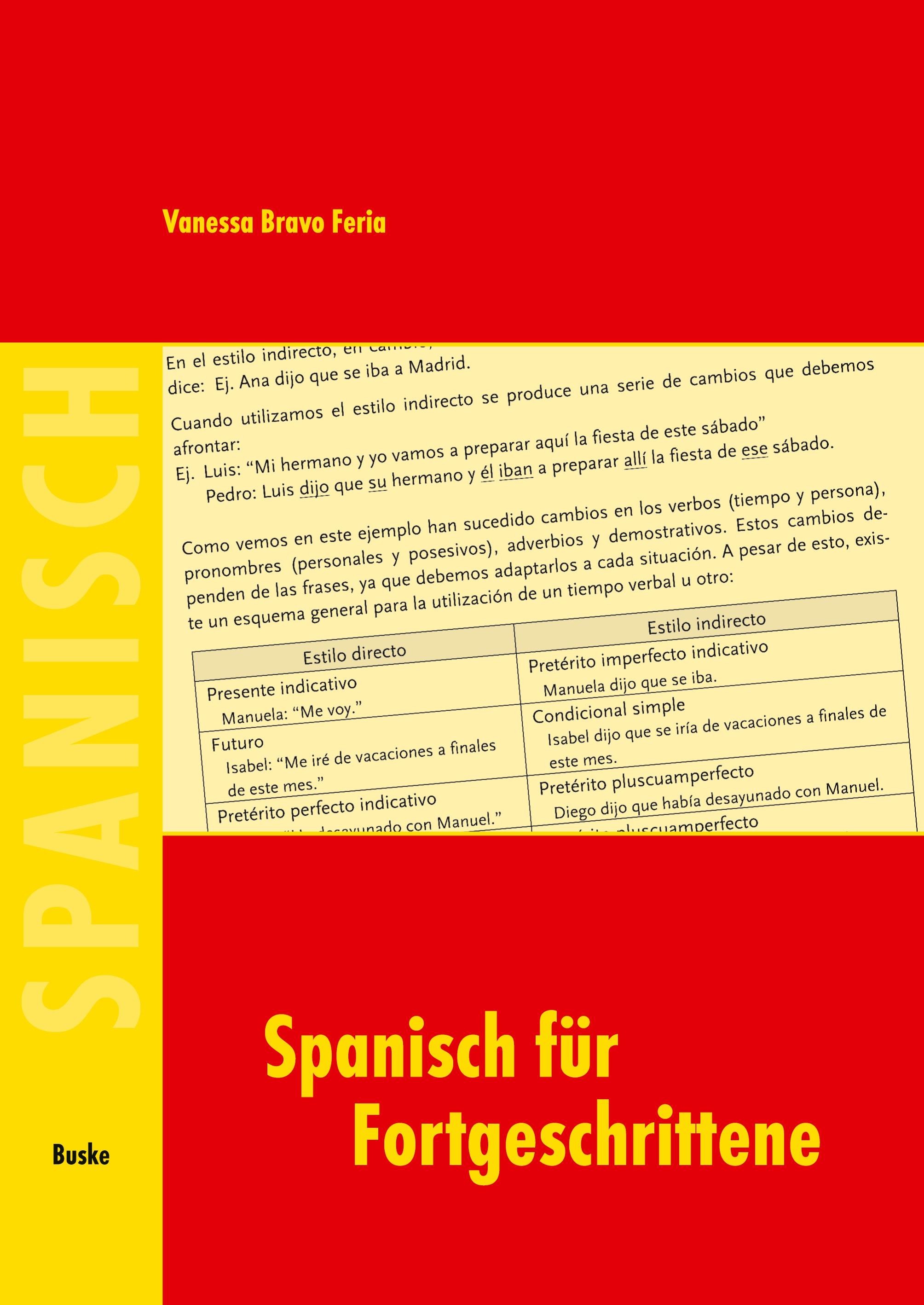 Vorderes Coverbild Spanisch für Fortgeschrittene