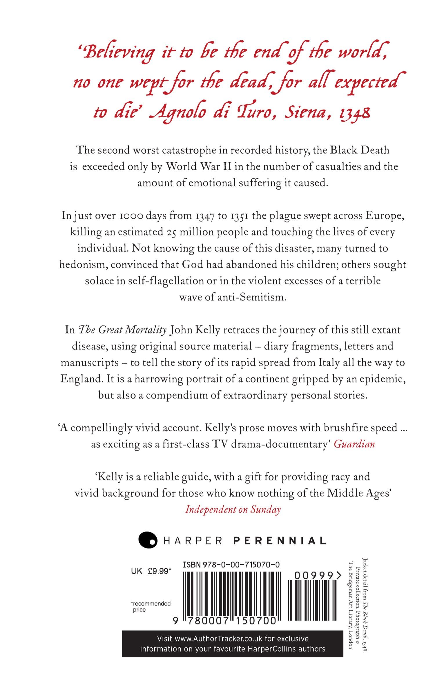 Rückseitencover The Great Mortality