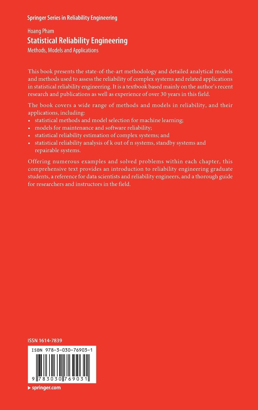 Rückseitencover Statistical Reliability Engineering