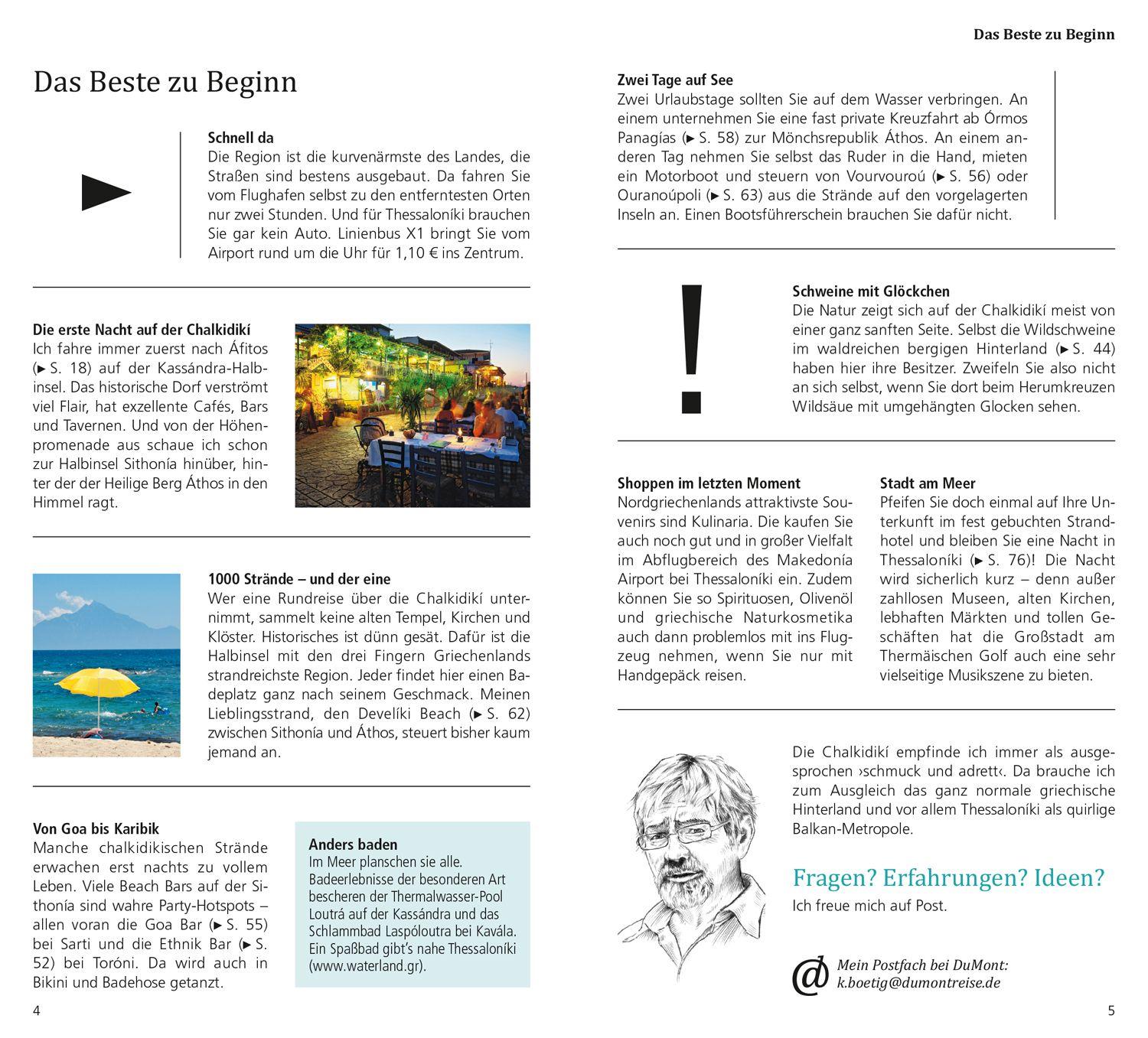 Beispielinhalt (Bild) DuMont direkt Reiseführer Chalkidiki