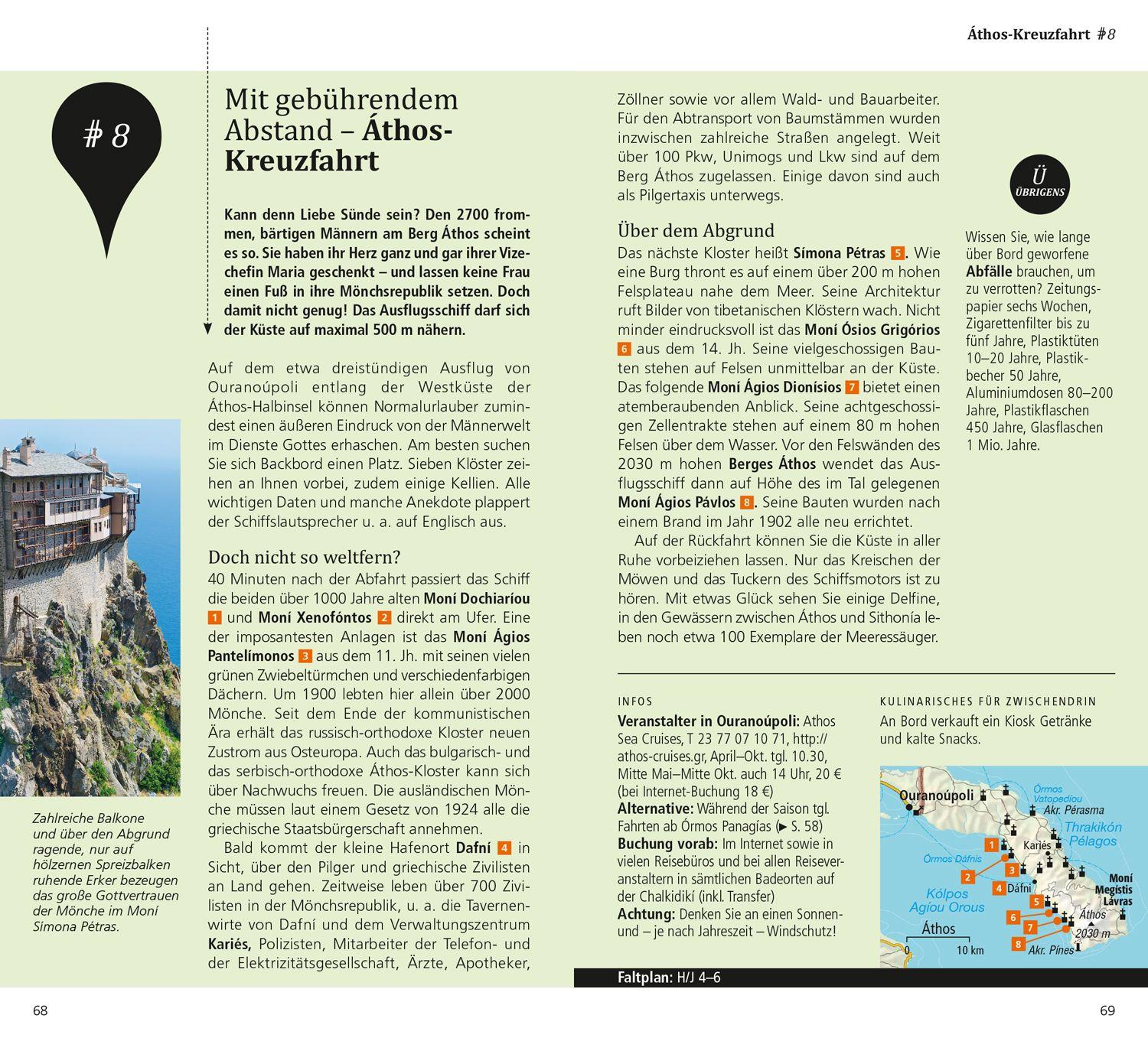 Beispielinhalt (Bild) DuMont direkt Reiseführer Chalkidiki