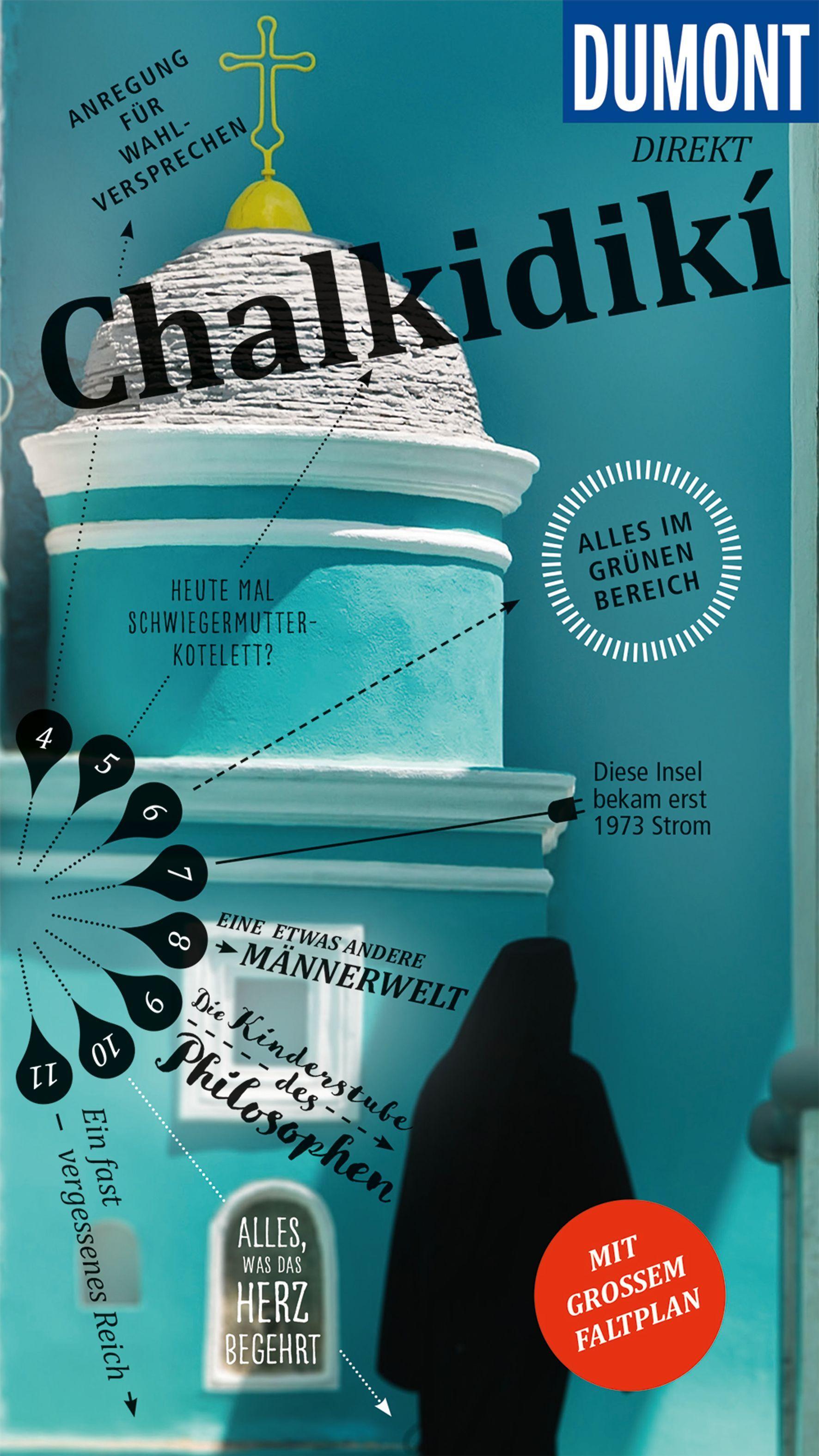 Vorderes Coverbild DuMont direkt Reiseführer Chalkidiki