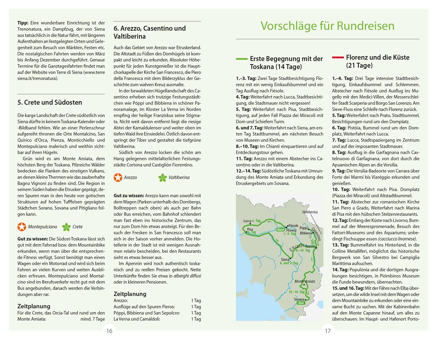 Beispielinhalt (Bild) DuMont Reise-Handbuch Reiseführer Toskana