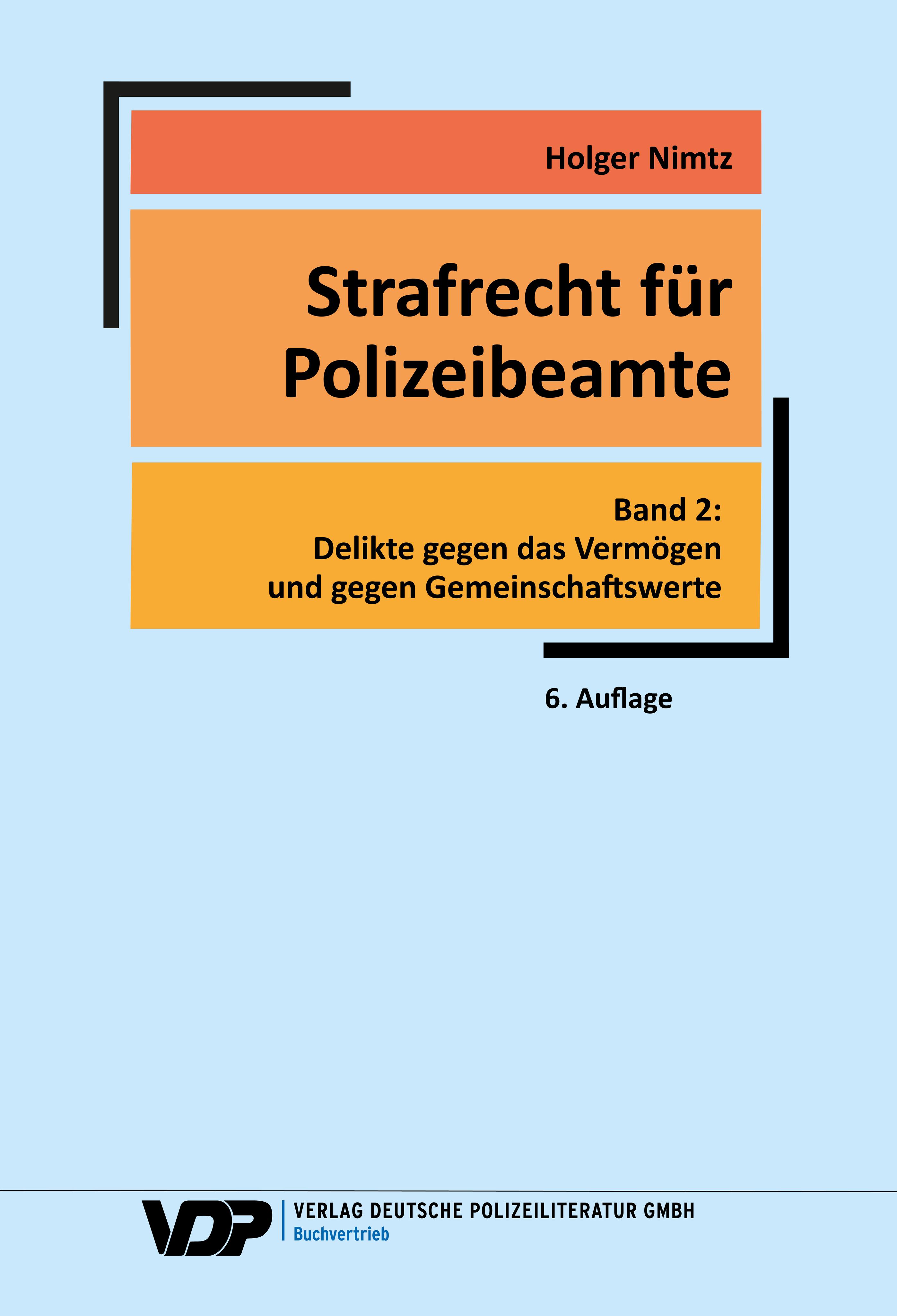 Vorderes Coverbild Strafrecht für Polizeibeamte - Band 2