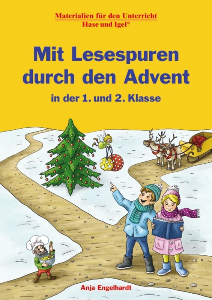 Vorderes Coverbild Mit Lesespuren durch den Advent in der 1. und 2. Klasse