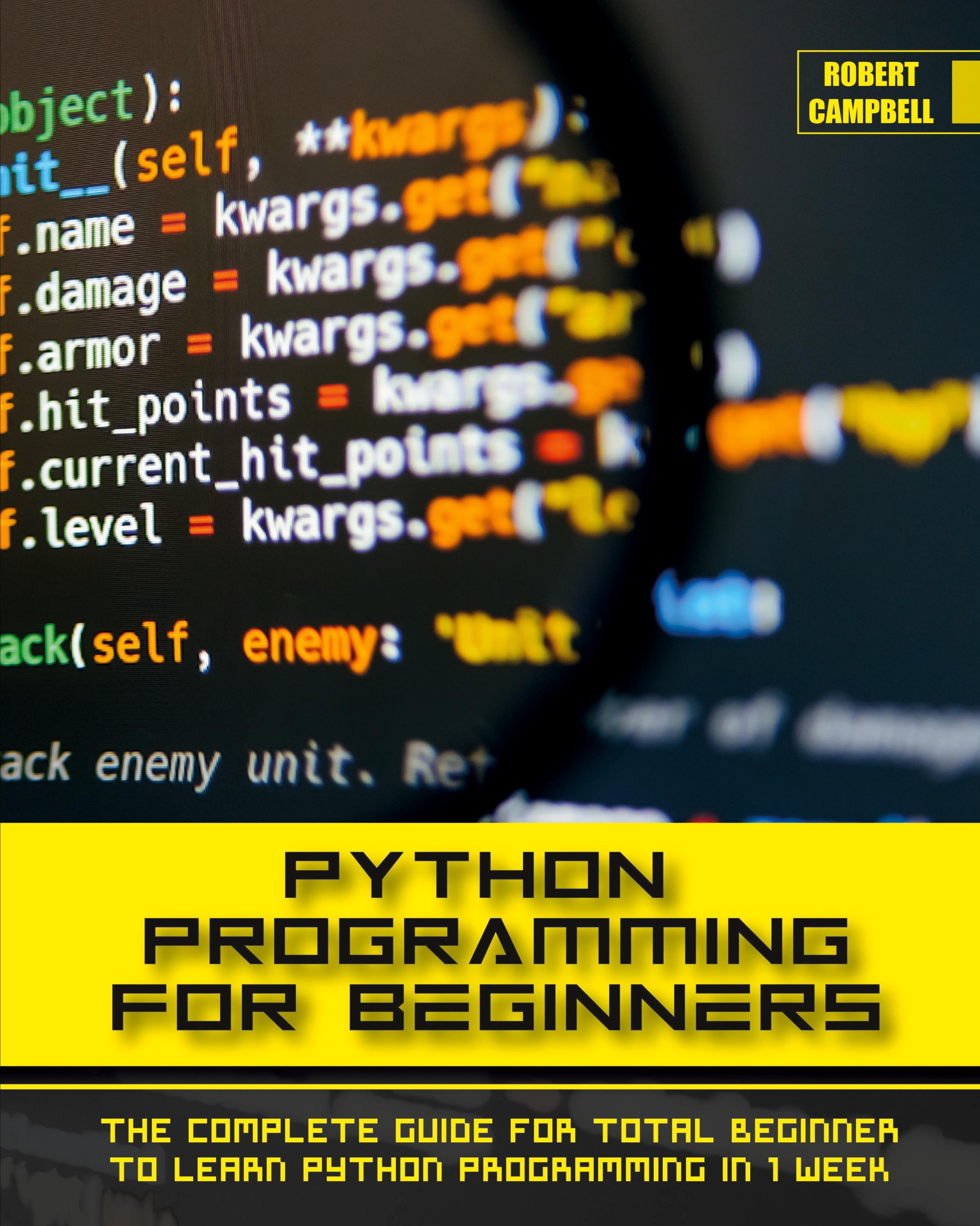 Vorderes Coverbild PYTHON PROGRAMMING FOR BEGINNERS