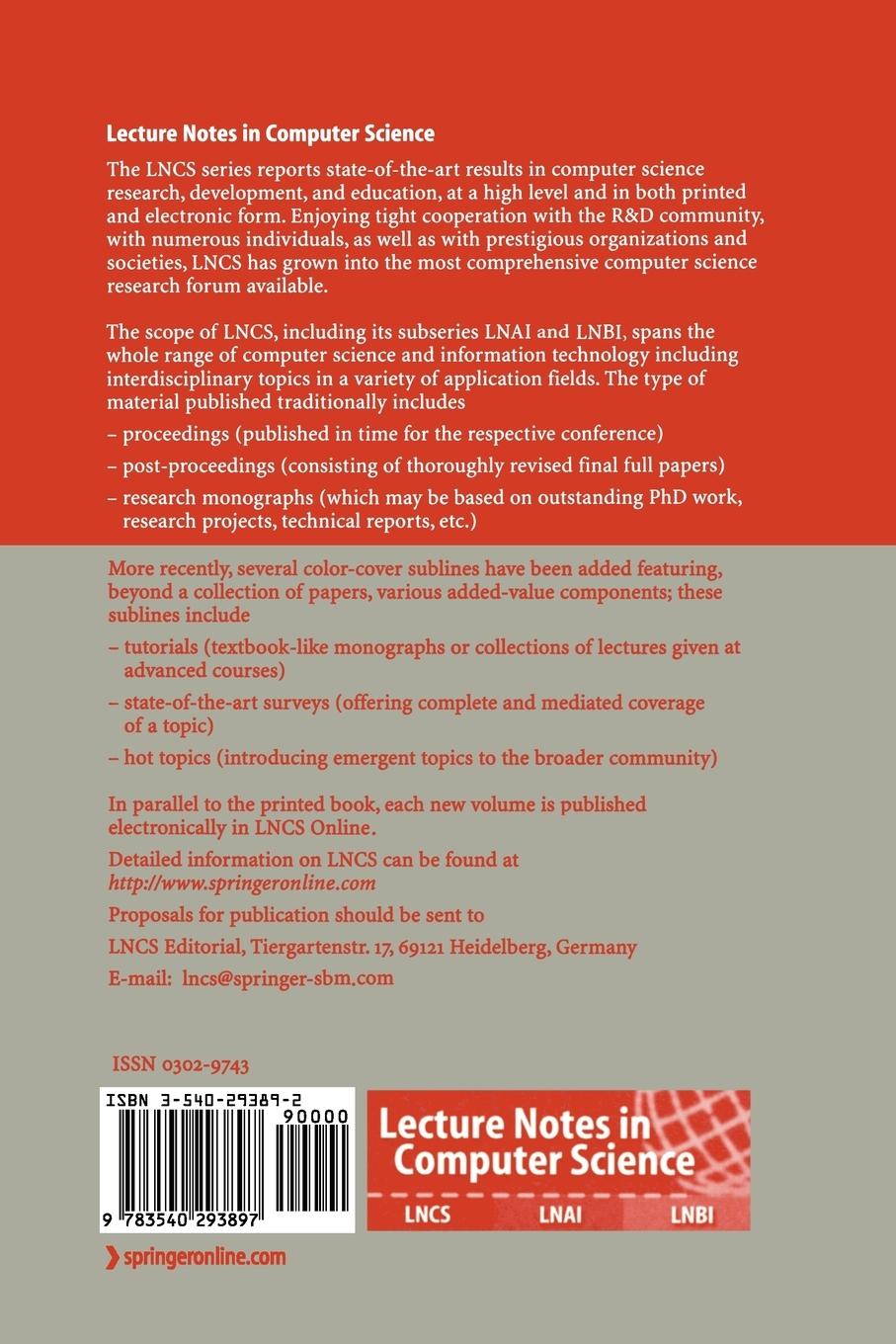 Rückseitencover Conceptual Modeling - ER 2005