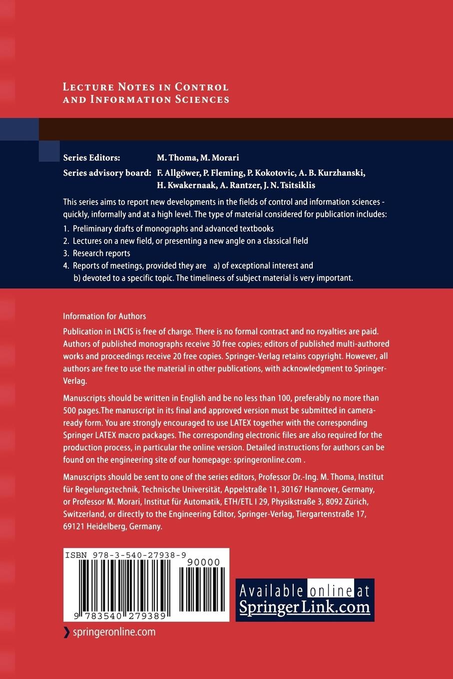 Rückseitencover Control and Observer Design for Nonlinear Finite and Infinite Dimensional Systems
