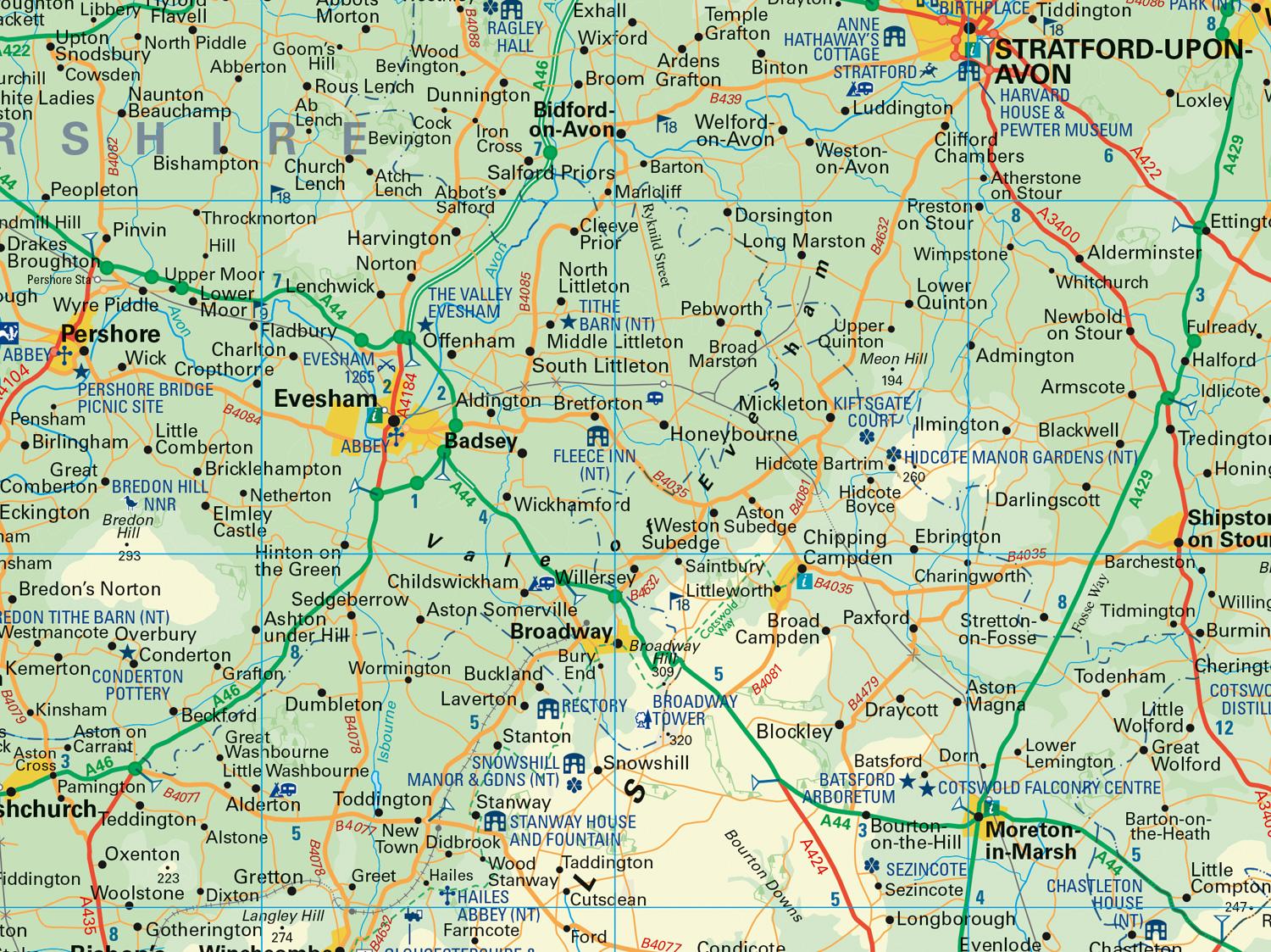 Beispielinhalt (Bild) Cotswolds Pocket Map