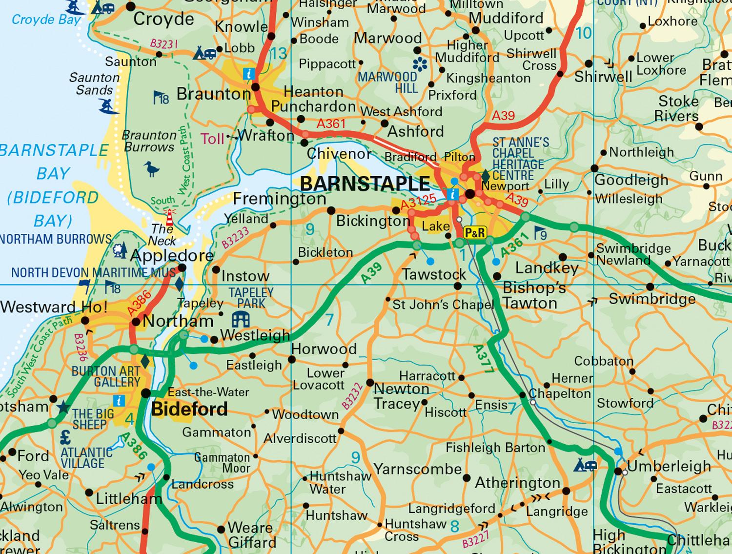 Beispielinhalt (Bild) Devon Pocket Map