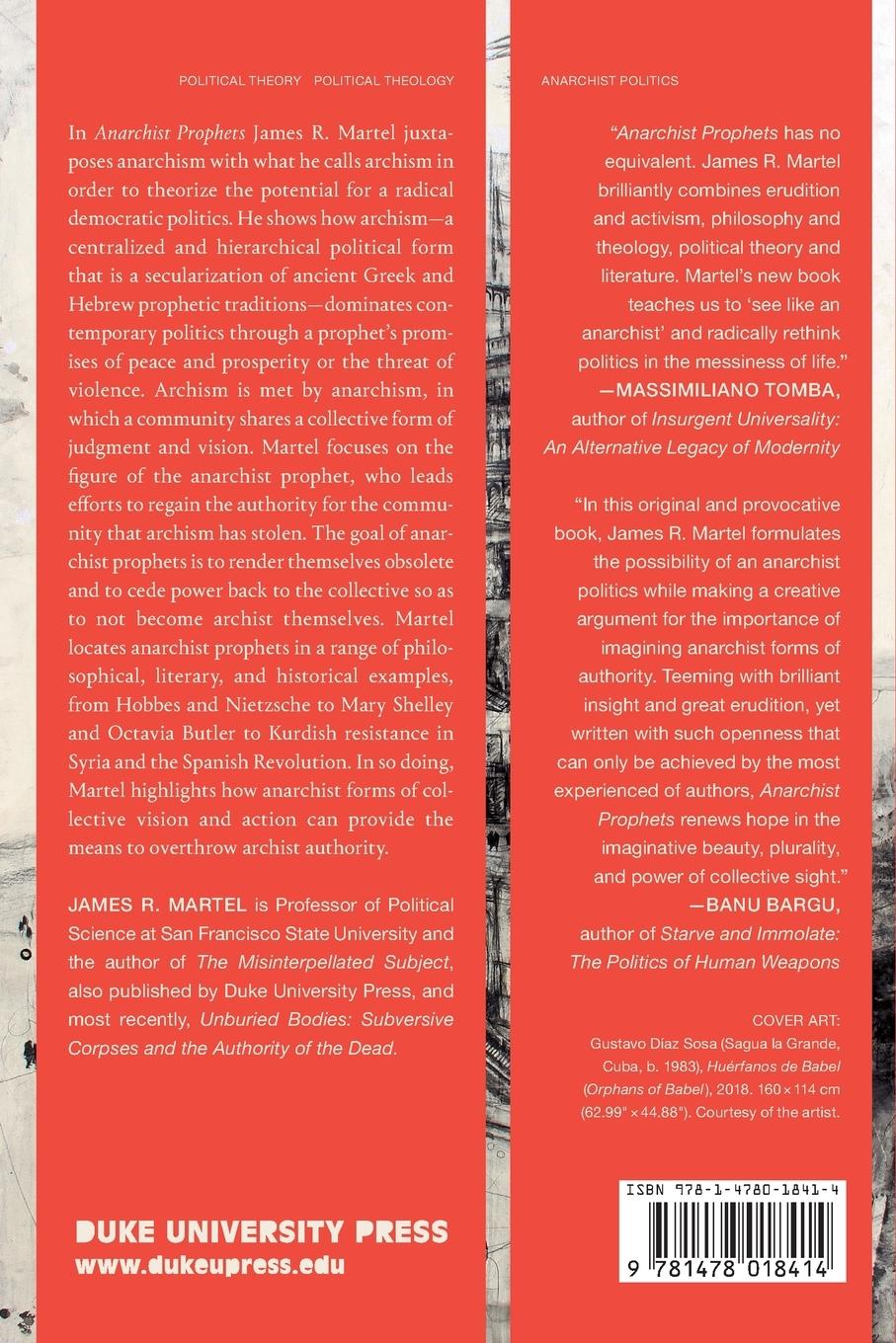 Rückseitencover Anarchist Prophets