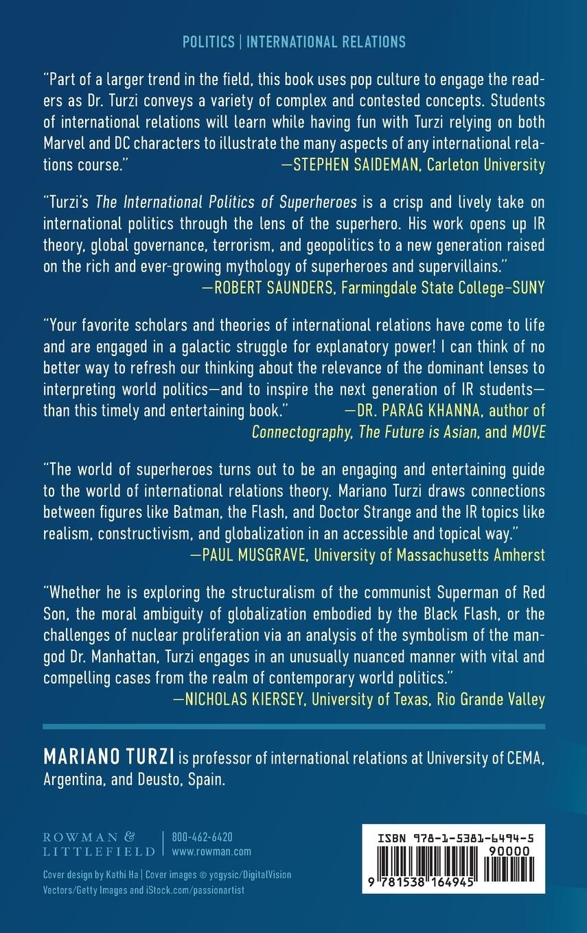 Rückseitencover International Politics of Superheroes