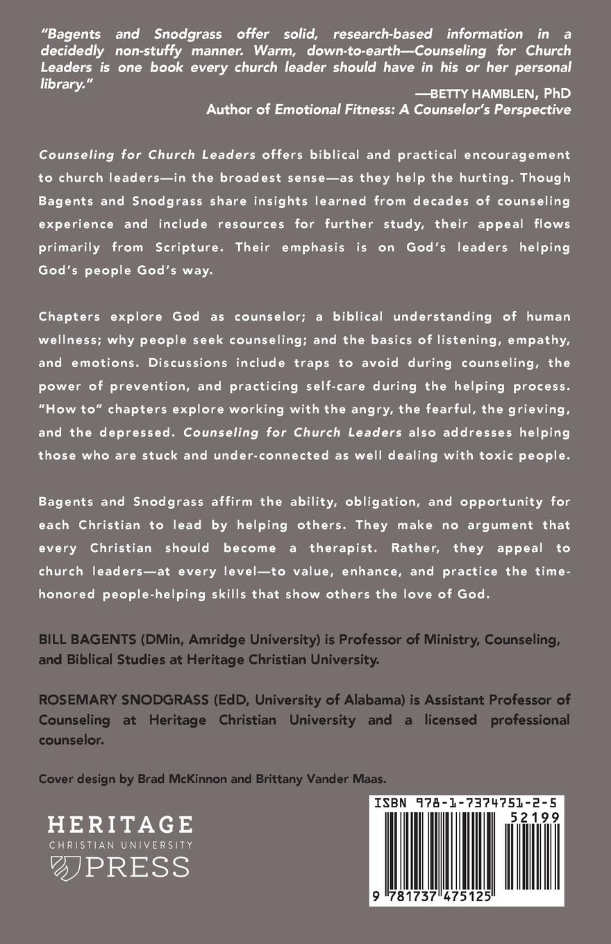Rückseitencover Counseling for Church Leaders