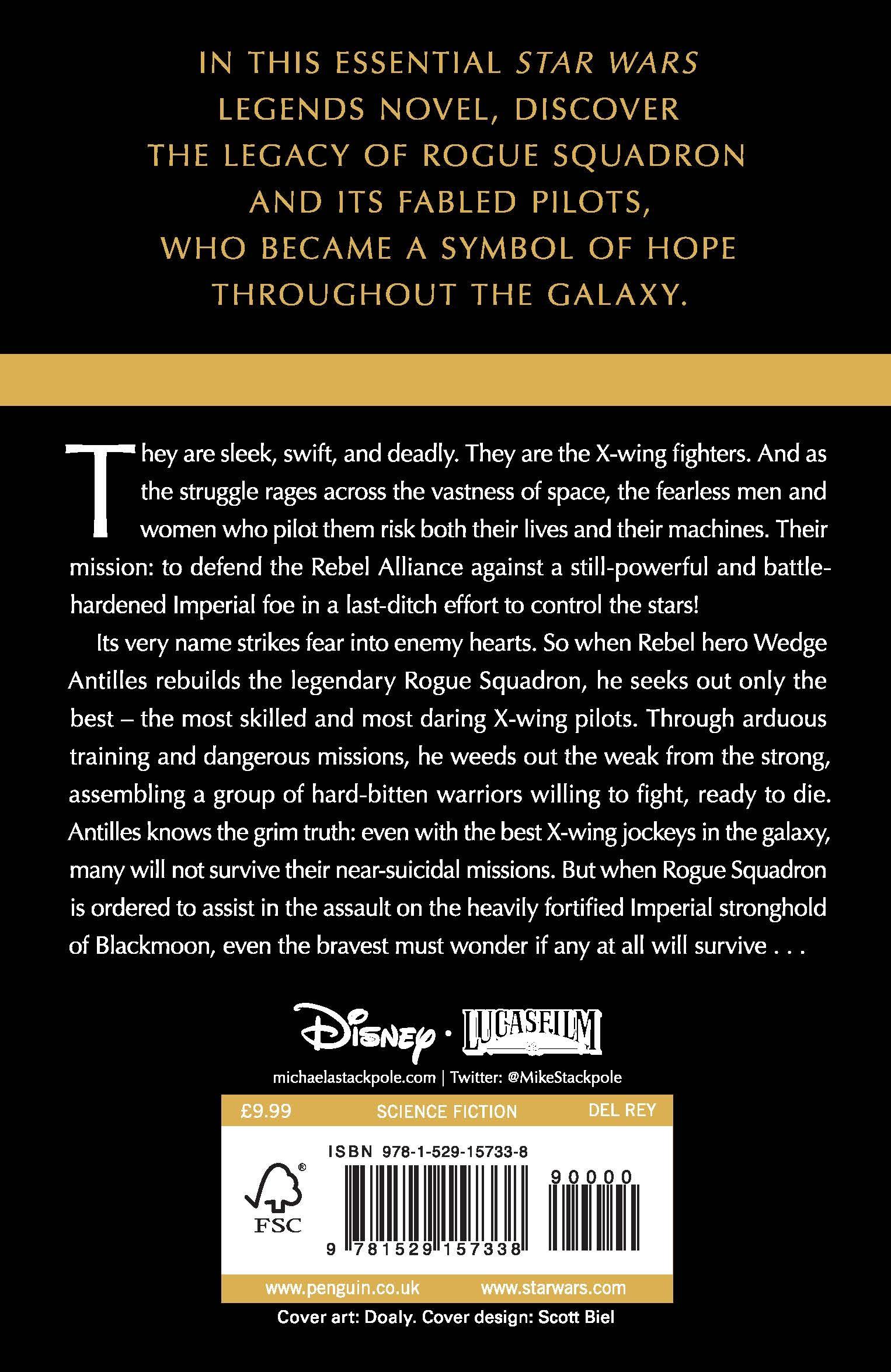 Rückseitencover Star Wars X-Wings Series - Rogue Squadron