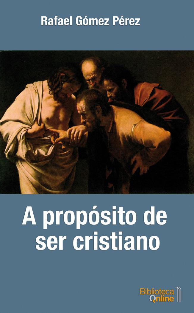 Vorderes Coverbild A propósito de ser cristiano