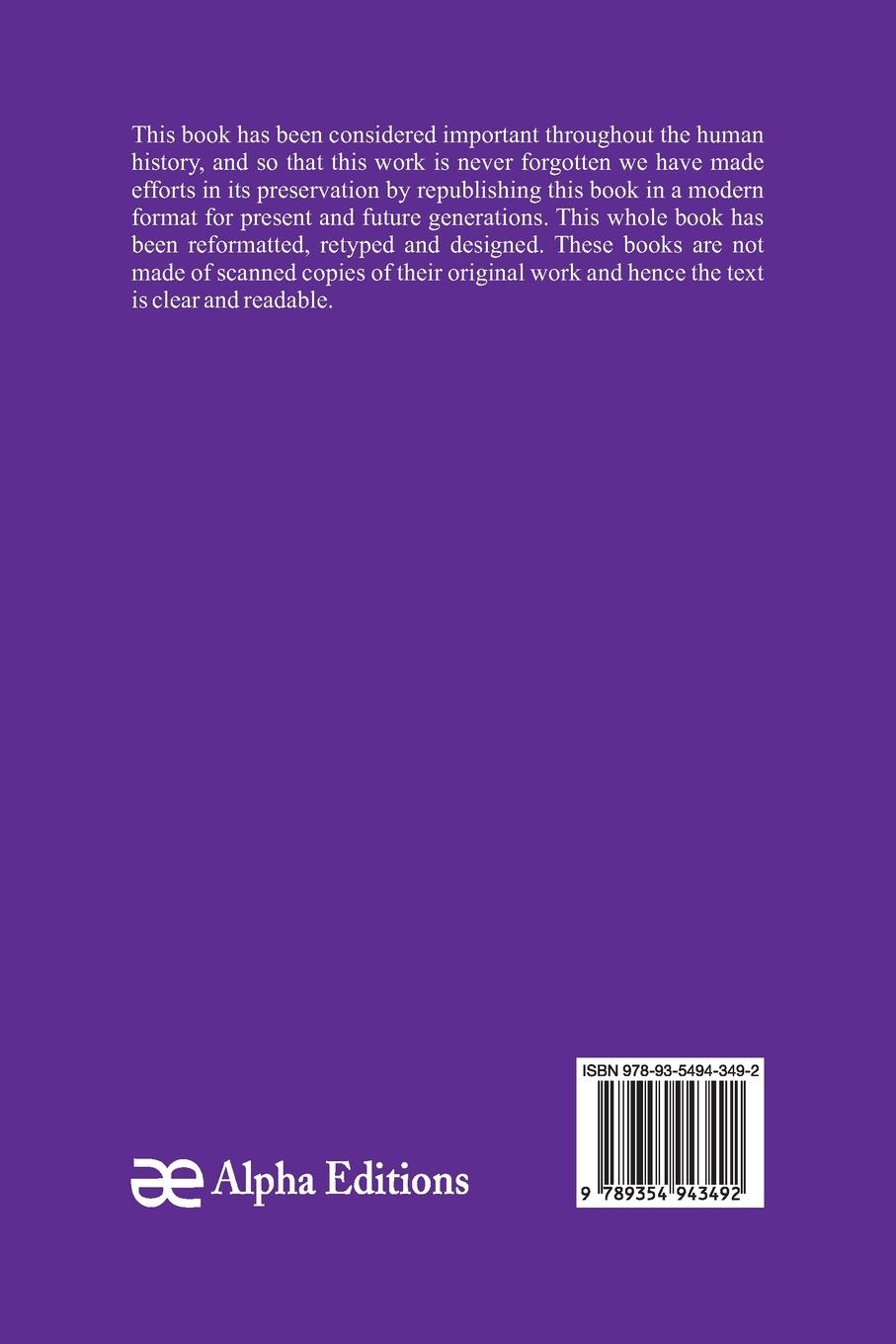 Rückseitencover Essay On The Classification Of The Insane