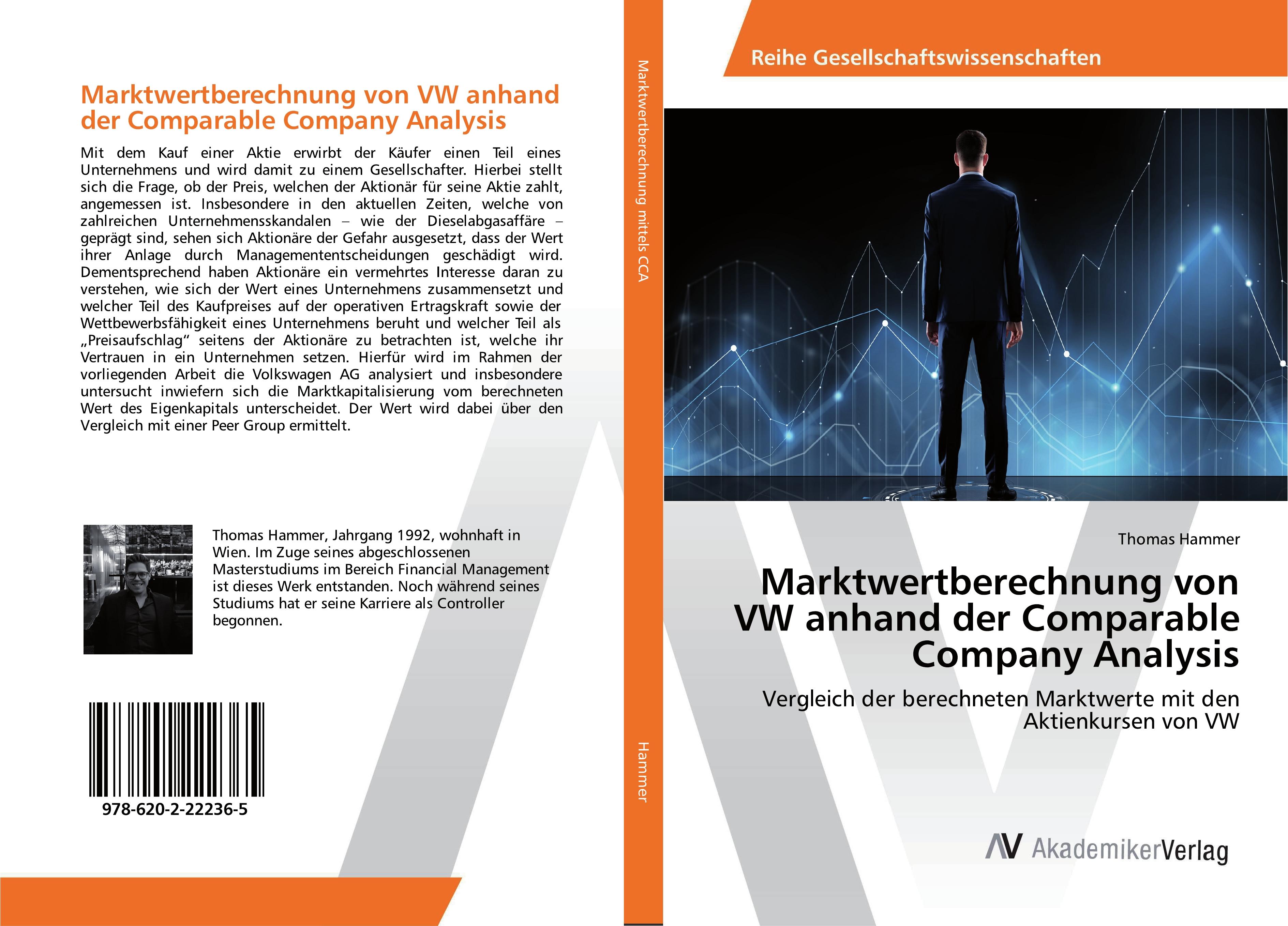 Vorderes Coverbild Marktwertberechnung von VW anhand der Comparable Company Analysis