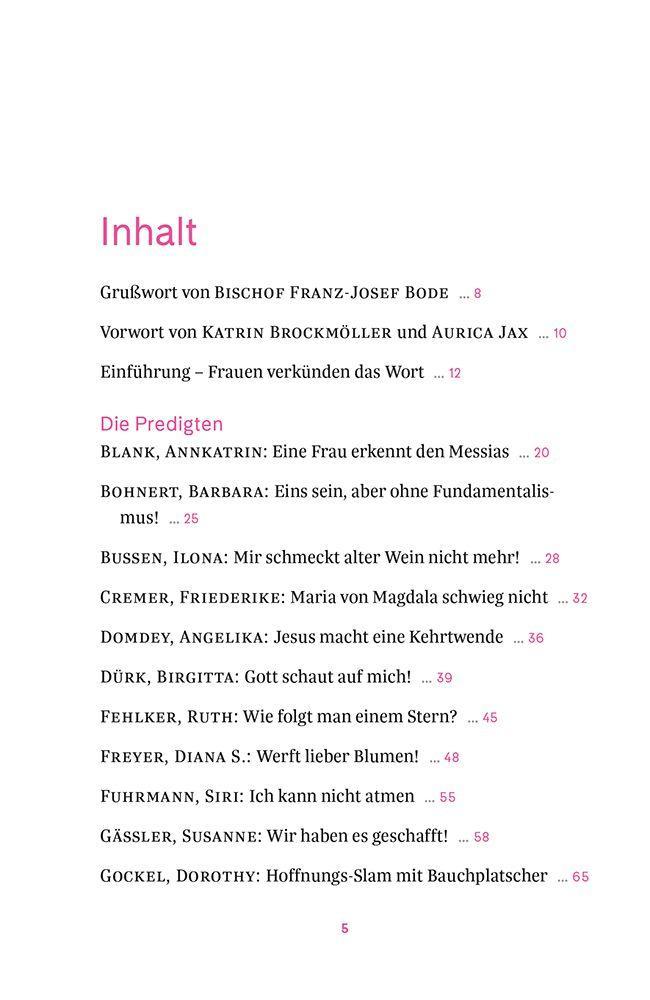 Beispielinhalt (Bild) Frauen verkünden das Wort