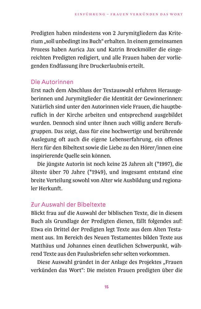 Beispielinhalt (Bild) Frauen verkünden das Wort