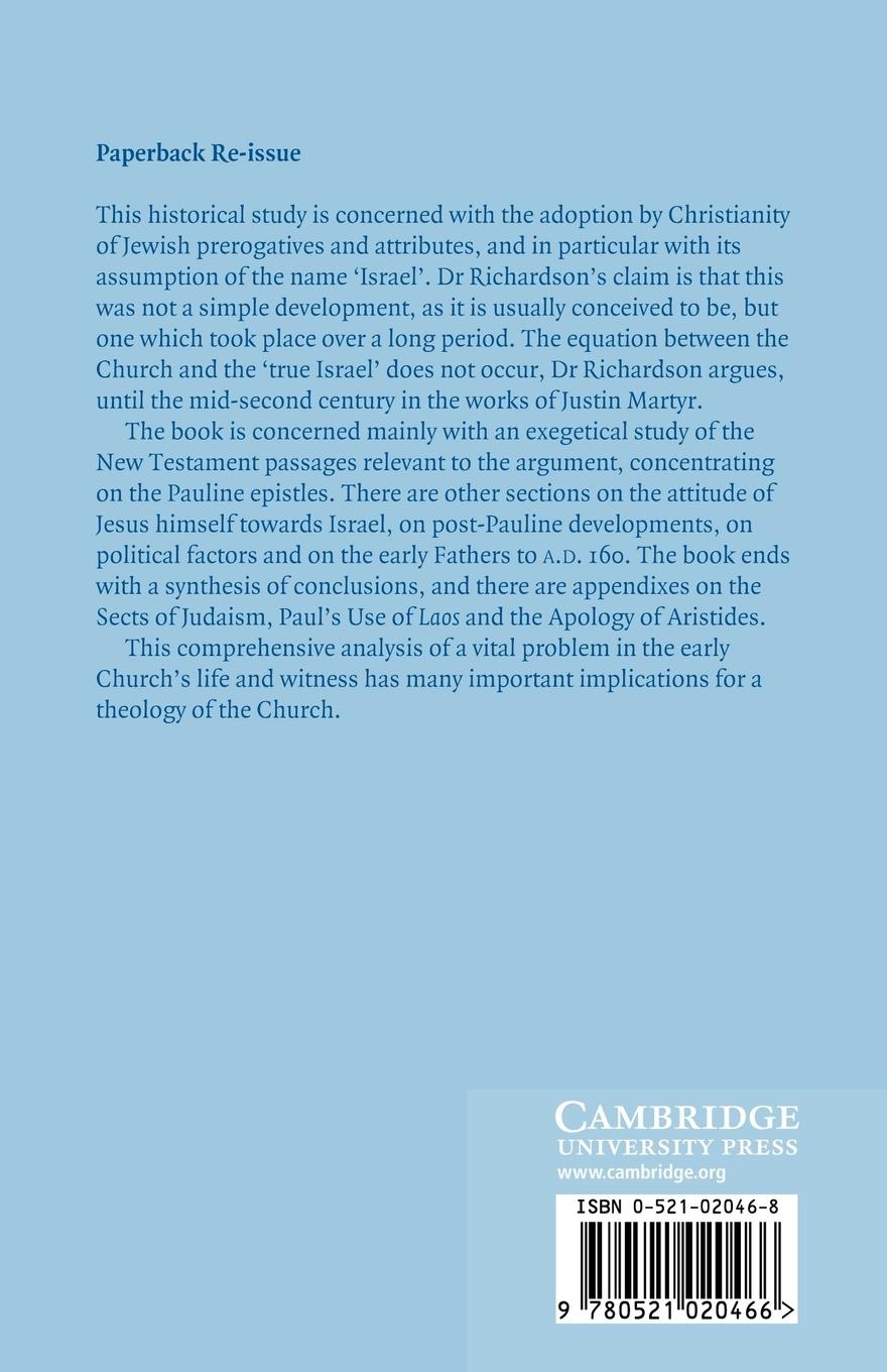 Rückseitencover Israel in the Apostolic Church