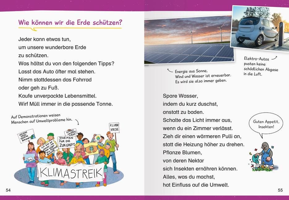 Beispielinhalt (Bild) Wieso? Weshalb? Warum? Erstleser, Band 5: Unsere Erde