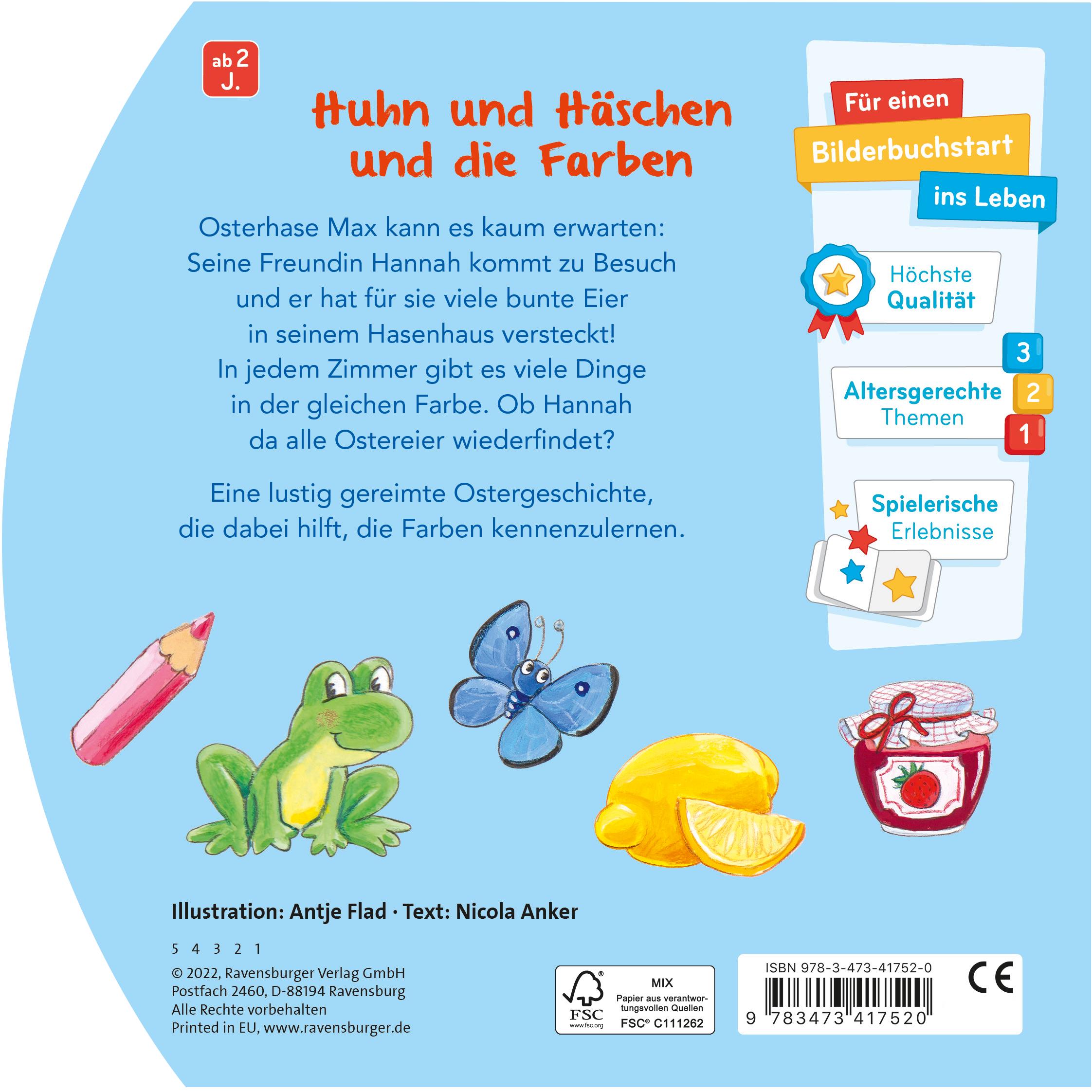 Rückseitencover Frohe Ostern, kleines Huhn!