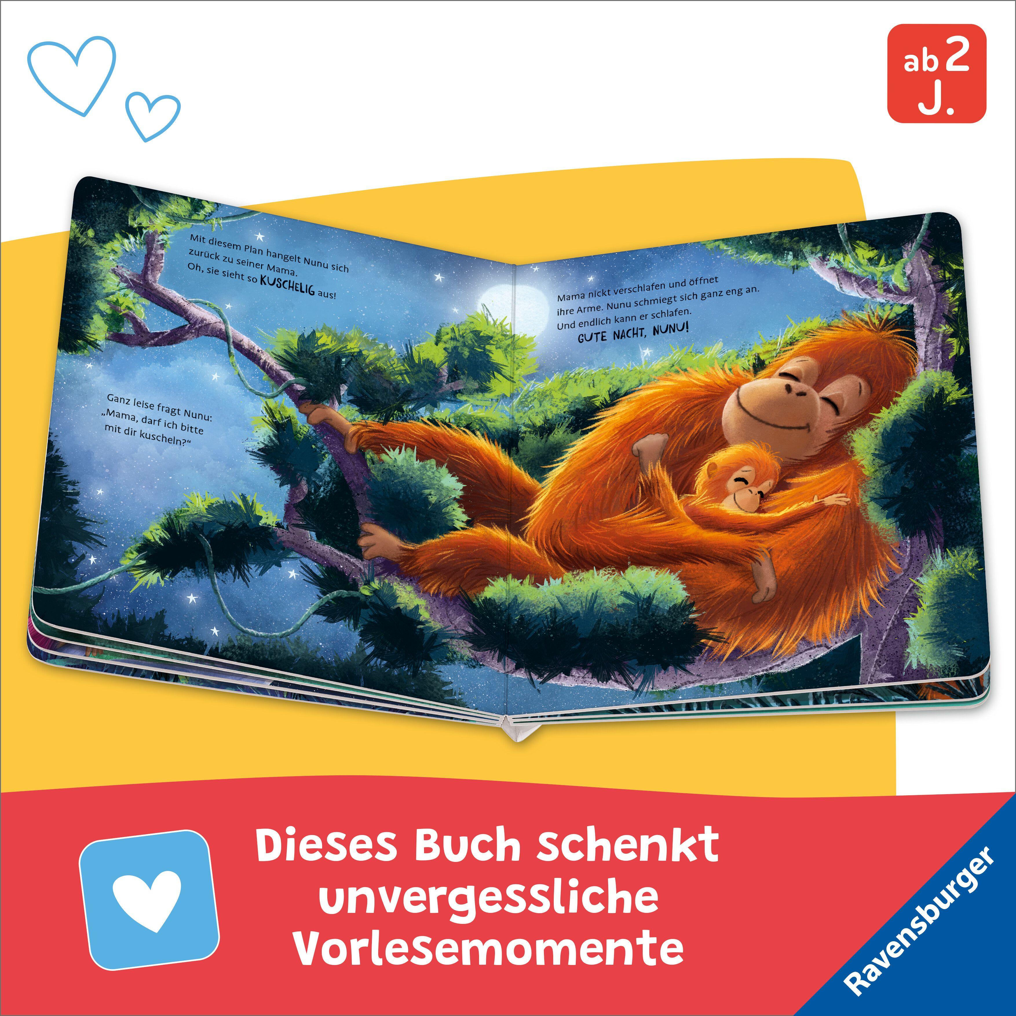 Beispielinhalt (Bild) Nunu kann nicht schlafen - eine liebevoll erzählte Gutenachtgeschichte für Kinder ab 2 Jahren