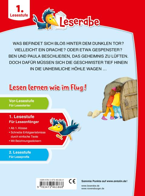 Beispielinhalt (Bild) Das Rätsel der Drachenhöhle - Leserabe ab 1. Klasse - Erstlesebuch für Kinder ab 6 Jahren (in Großbuchstaben)