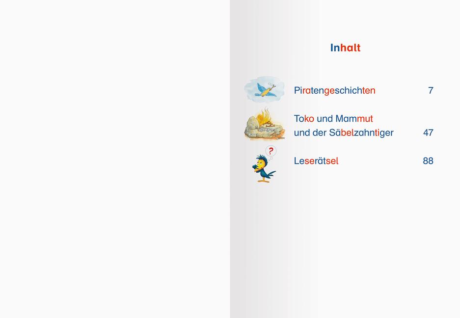 Beispielinhalt (Bild) Abenteuergeschichten - Silbe für Silbe lesen lernen - Leserabe ab 1. Klasse - Erstlesebuch für Kinder ab 6 Jahren