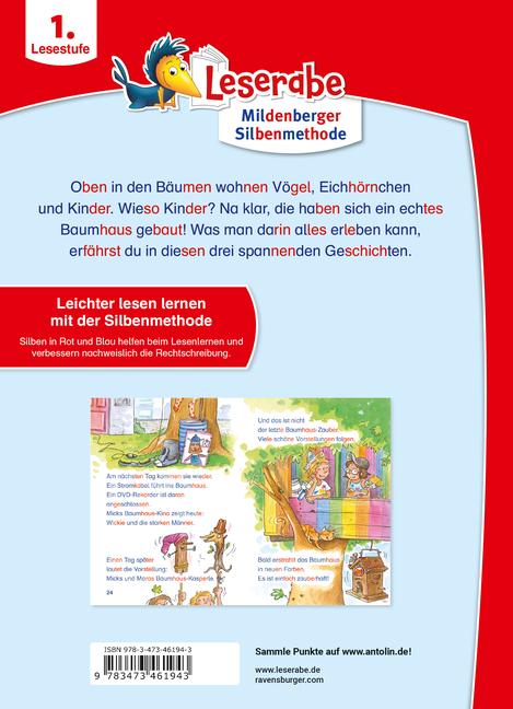 Beispielinhalt (Bild) Baumhausgeschichten - Leserabe ab 1. Klasse - Erstlesebuch für Kinder ab 6 Jahren (mit Mildenberger Silbenmethode)