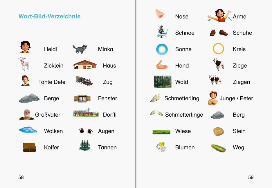 Beispielinhalt (Bild) Heidi hilft den Tieren - zum Lesenlernen