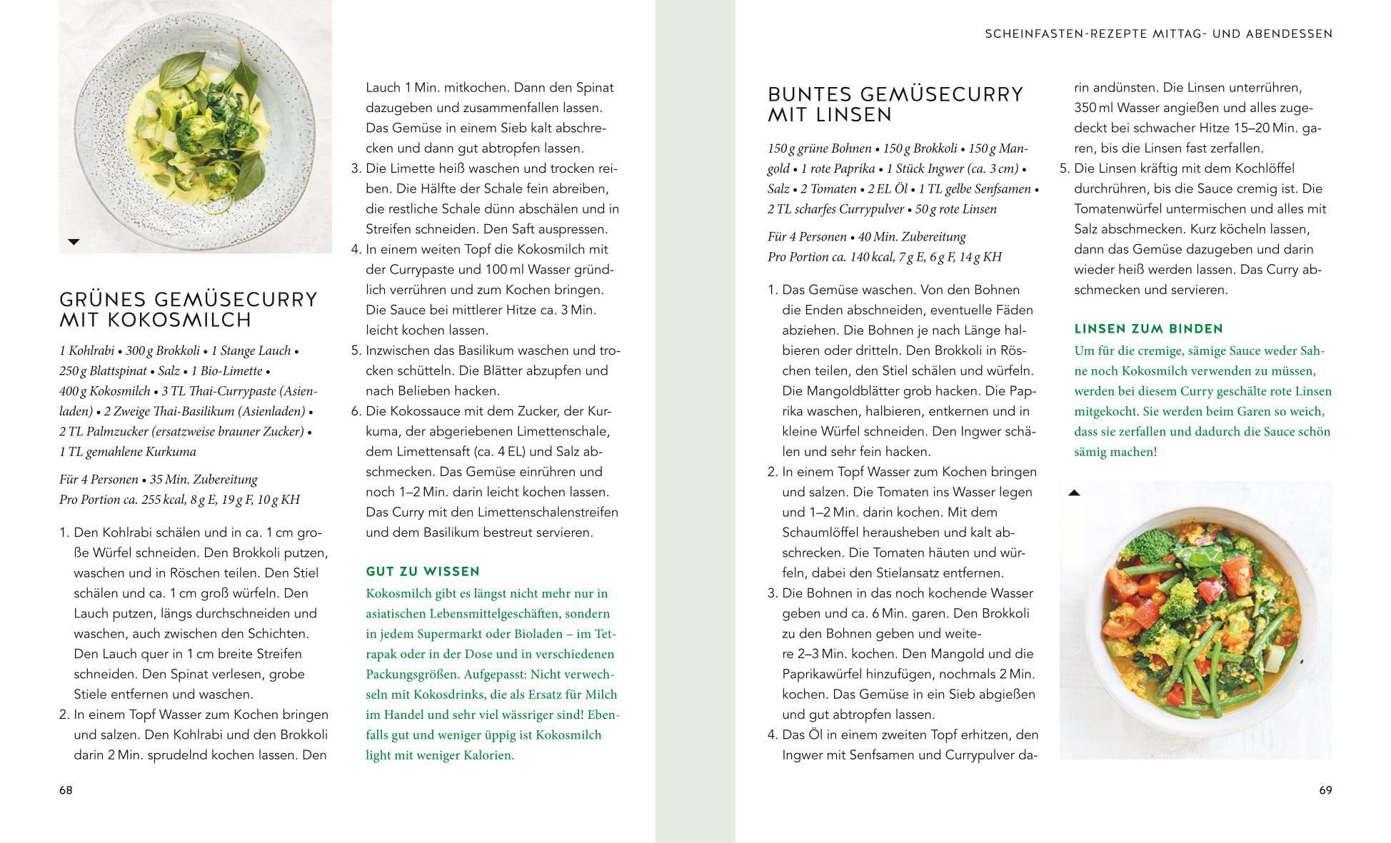 Beispielinhalt (Bild) Das neue Easy-Fasten