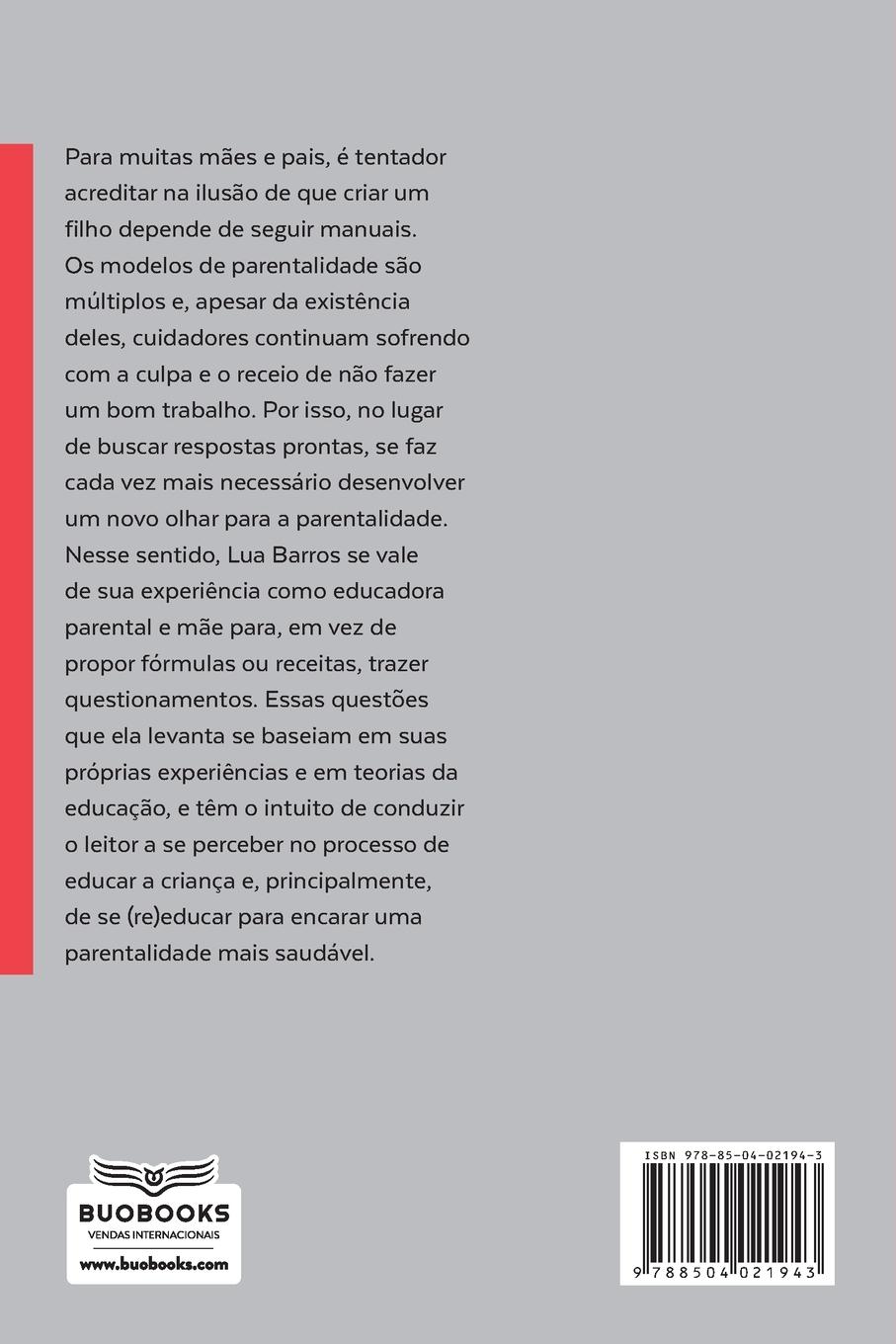 Rückseitencover Eu não nasci mãe