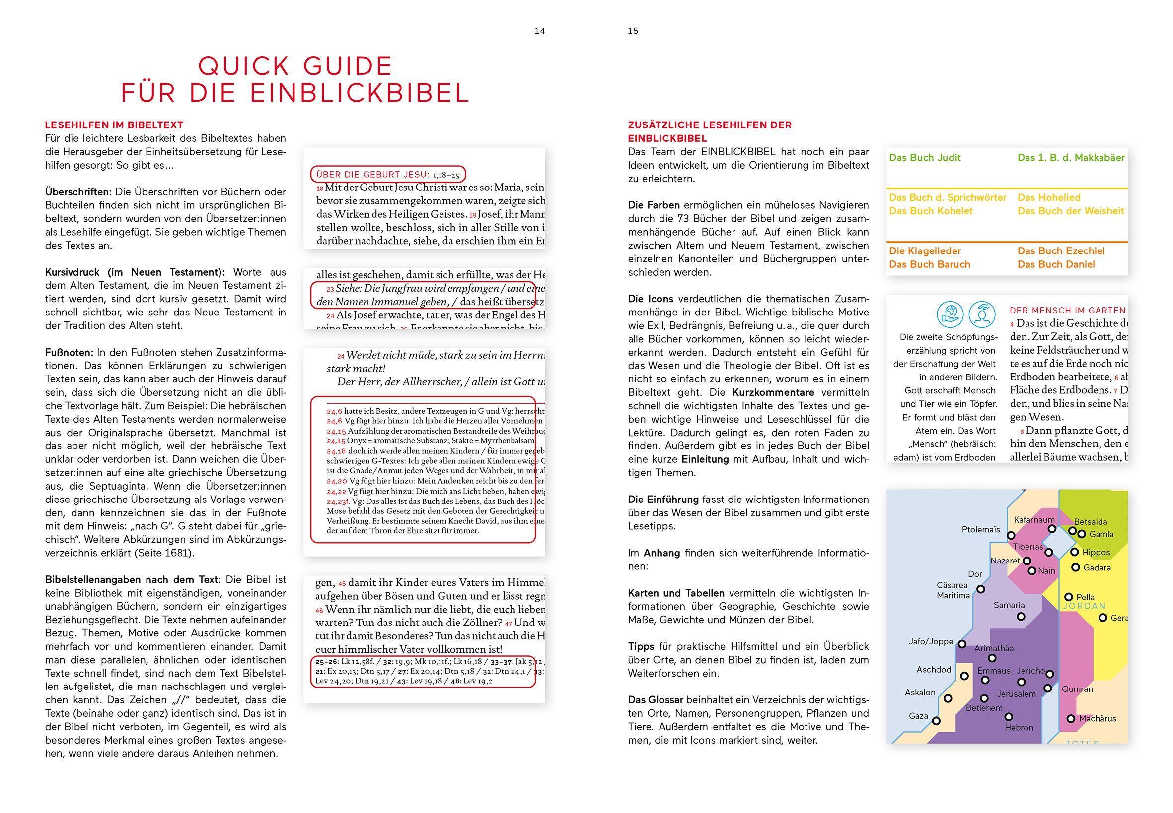 Beispielinhalt (Bild) Einblickbibel