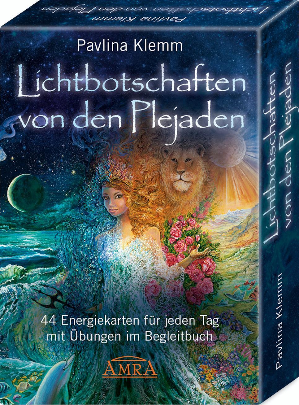 Vorderes Coverbild Lichtbotschaften von den Plejaden - das Kartenset: 44 Energiekarten für jeden Tag mit Übungen im Begleitbuch