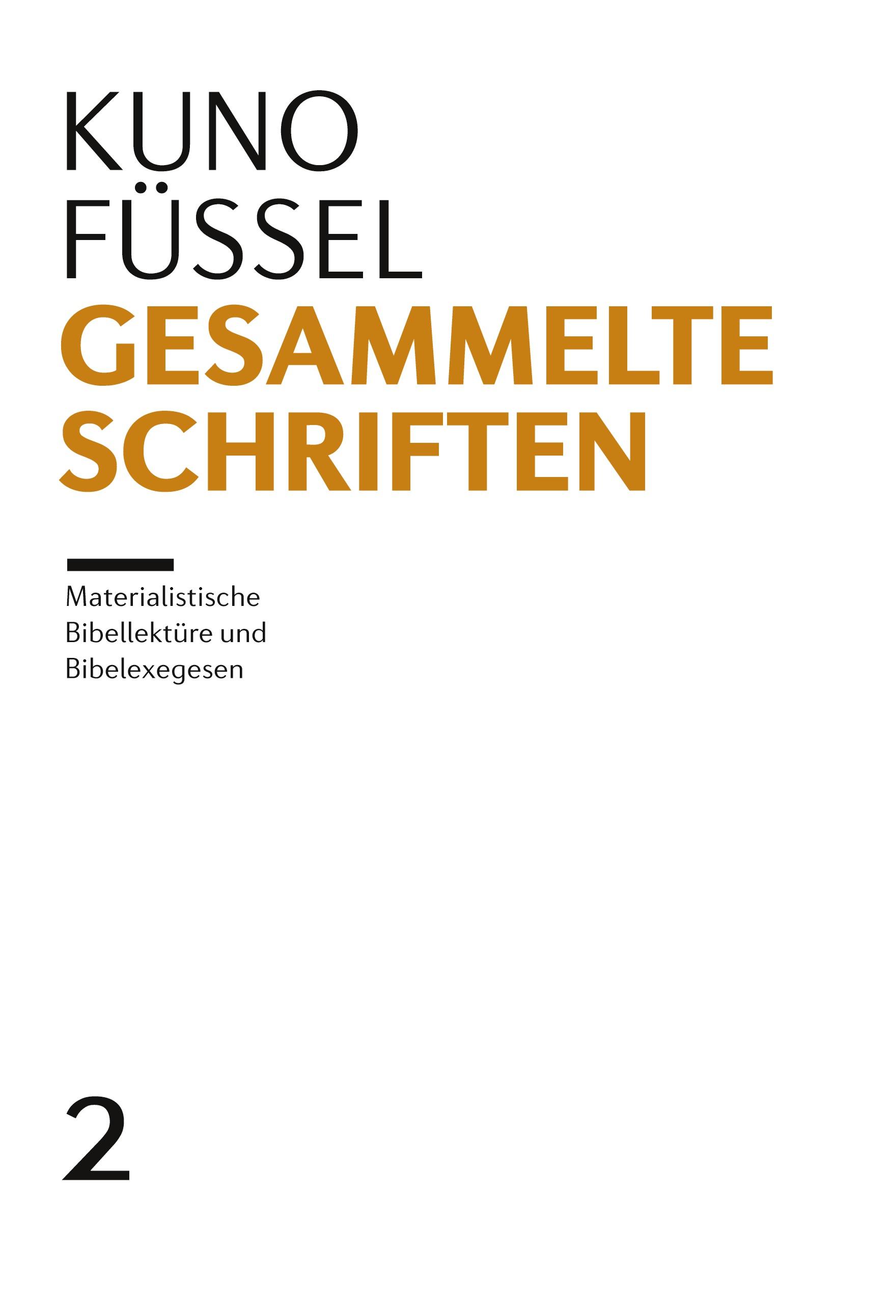 Vorderes Coverbild Gesammelte Schriften