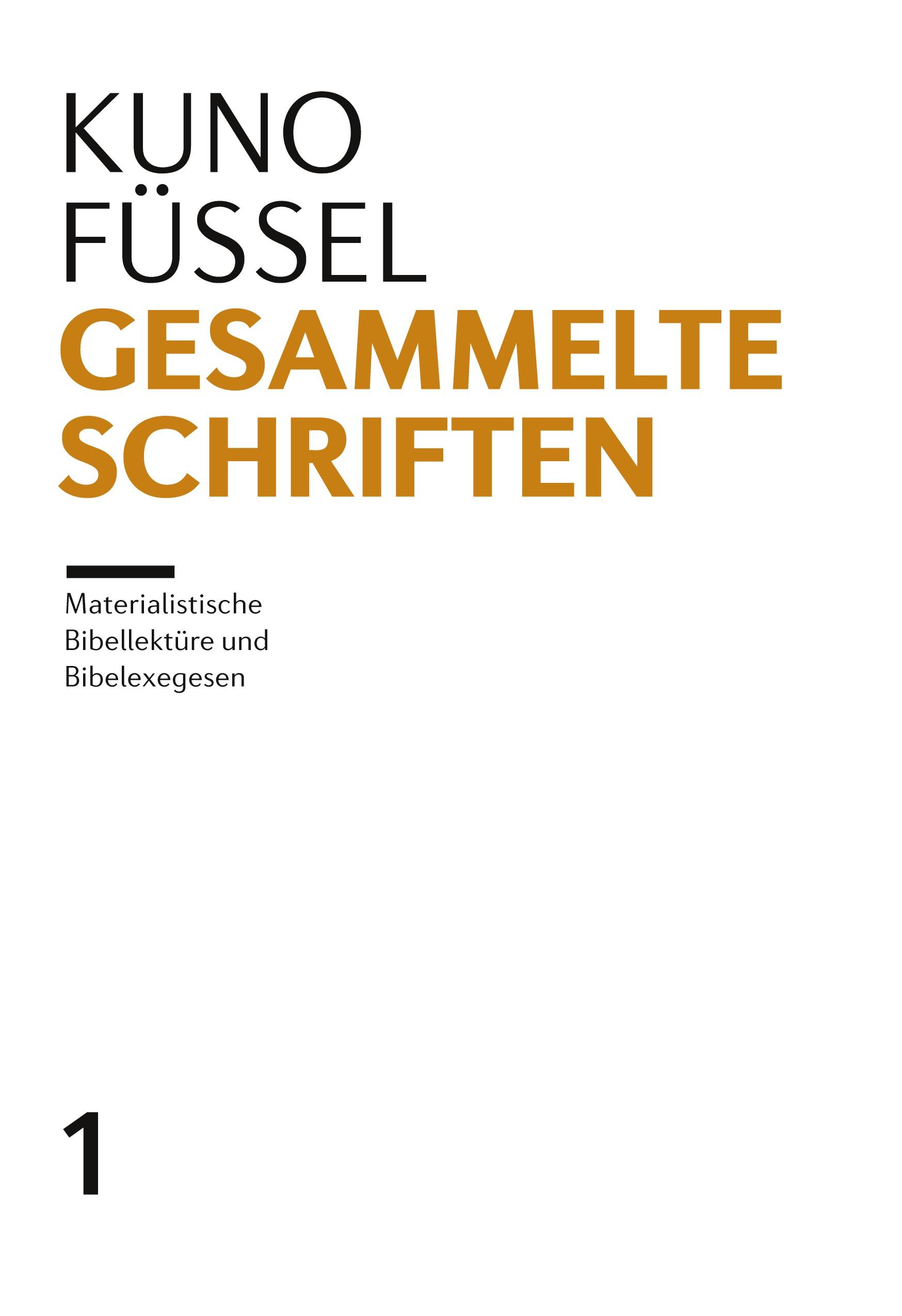 Vorderes Coverbild Gesammelte Schriften