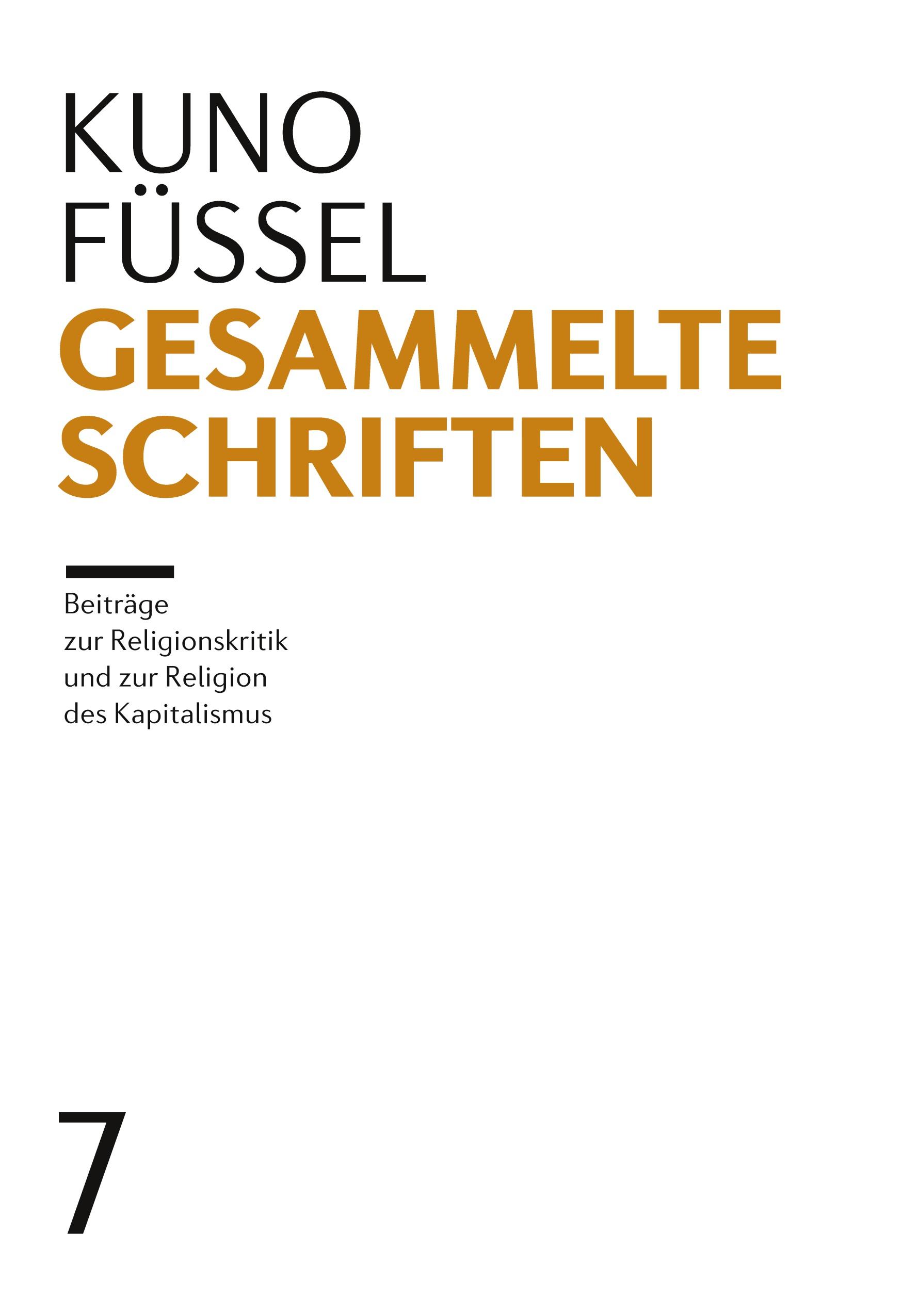 Vorderes Coverbild Gesammelte Schriften